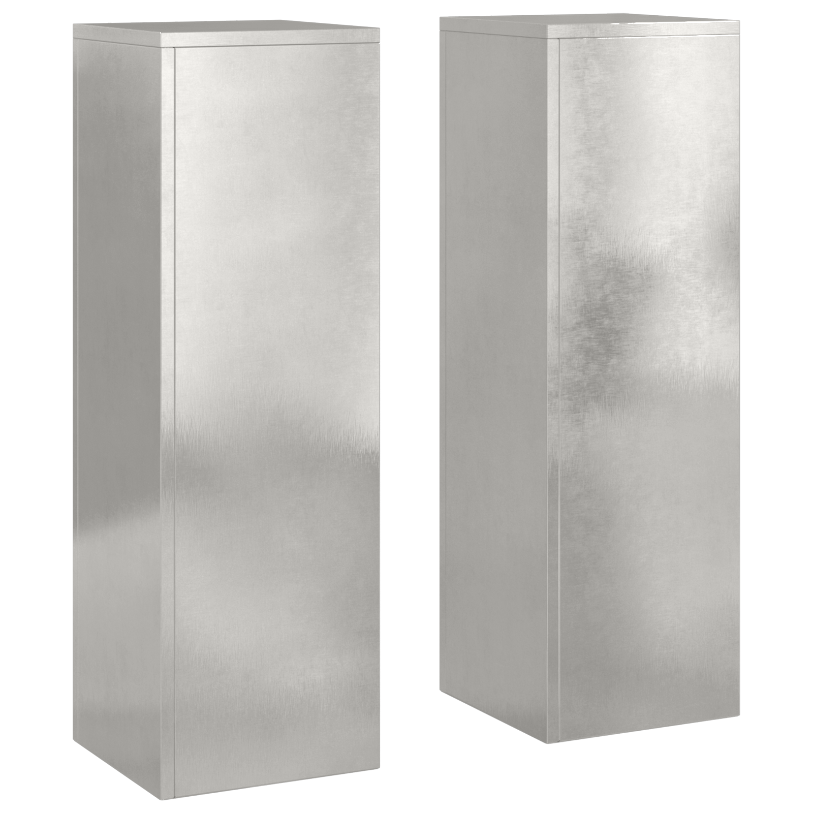 Suporturi plante pilon exterior 2 buc. 24x24x75 cm oțel inox. GartenMobel Dekor