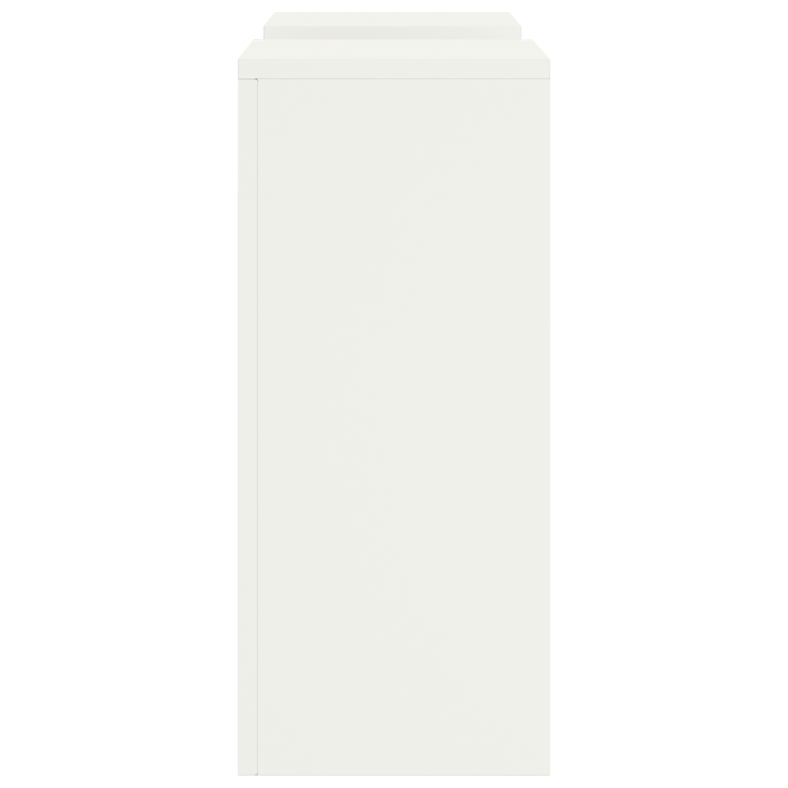 Suporturi plante pilon exterior 2 buc. alb 24x24x55 cm oțel GartenMobel Dekor