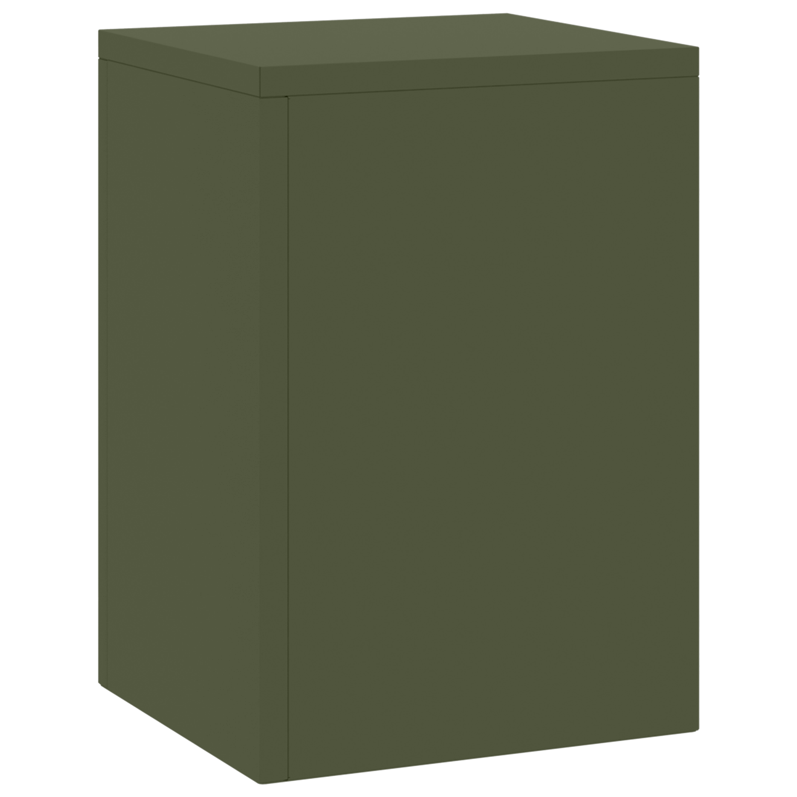 Suporturi plante pilon exterior 2 buc. oliv 24x24x35 cm oțel GartenMobel Dekor