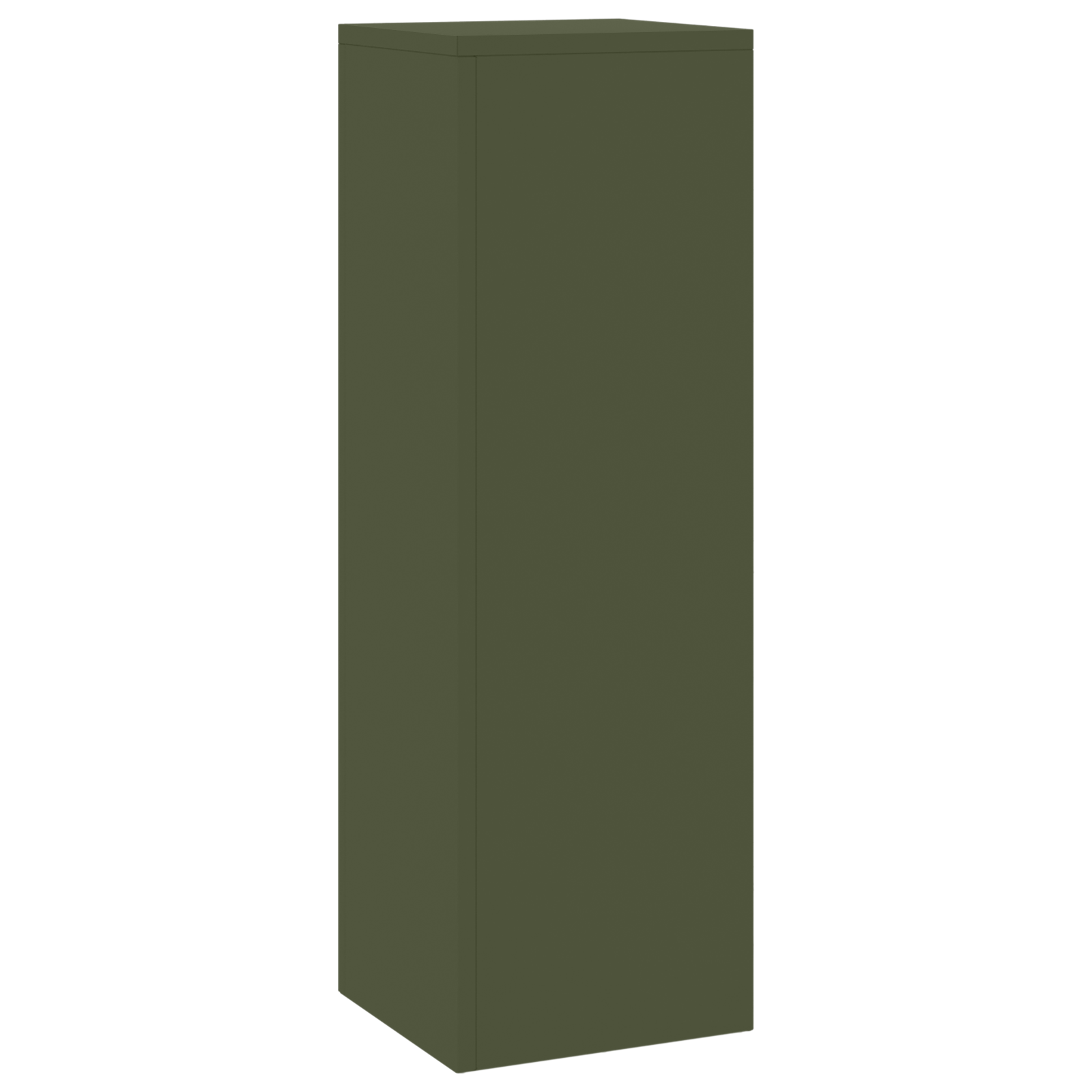 Suporturi plante pilon exterior 2 buc. oliv 24x24x75 cm oțel GartenMobel Dekor