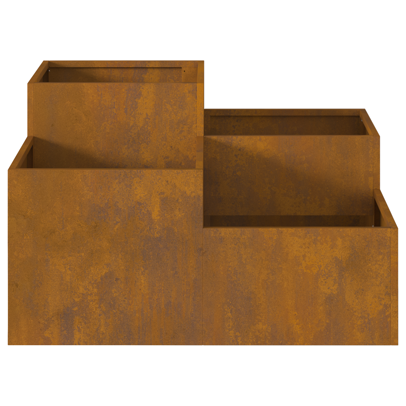 Jardinieră de grădină, 100x100x48 cm, oțel corten GartenMobel Dekor