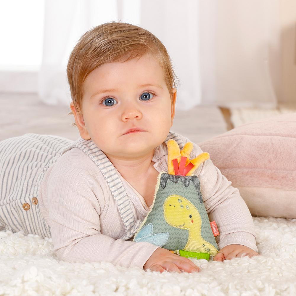 Jucarie dexteritate si dentitie - Vulcanul vesel PlayLearn Toys
