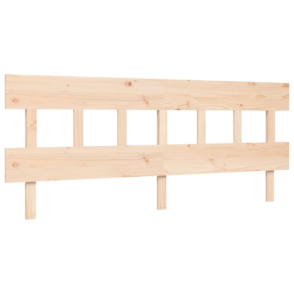 Cadru de pat cu tăblie Super King Size, lemn masiv GartenMobel Dekor