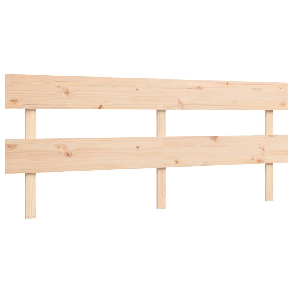 Cadru de pat cu tăblie Super King Size, lemn masiv GartenMobel Dekor