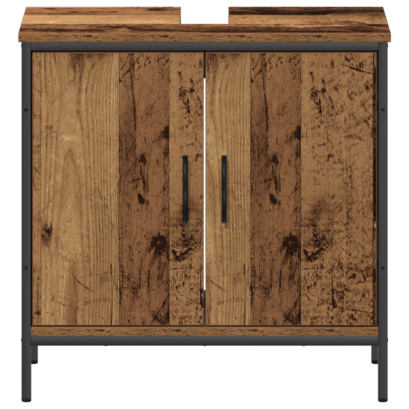 Set mobilier baie 2 piese lemn vechi lemn inginerit GartenMobel Dekor