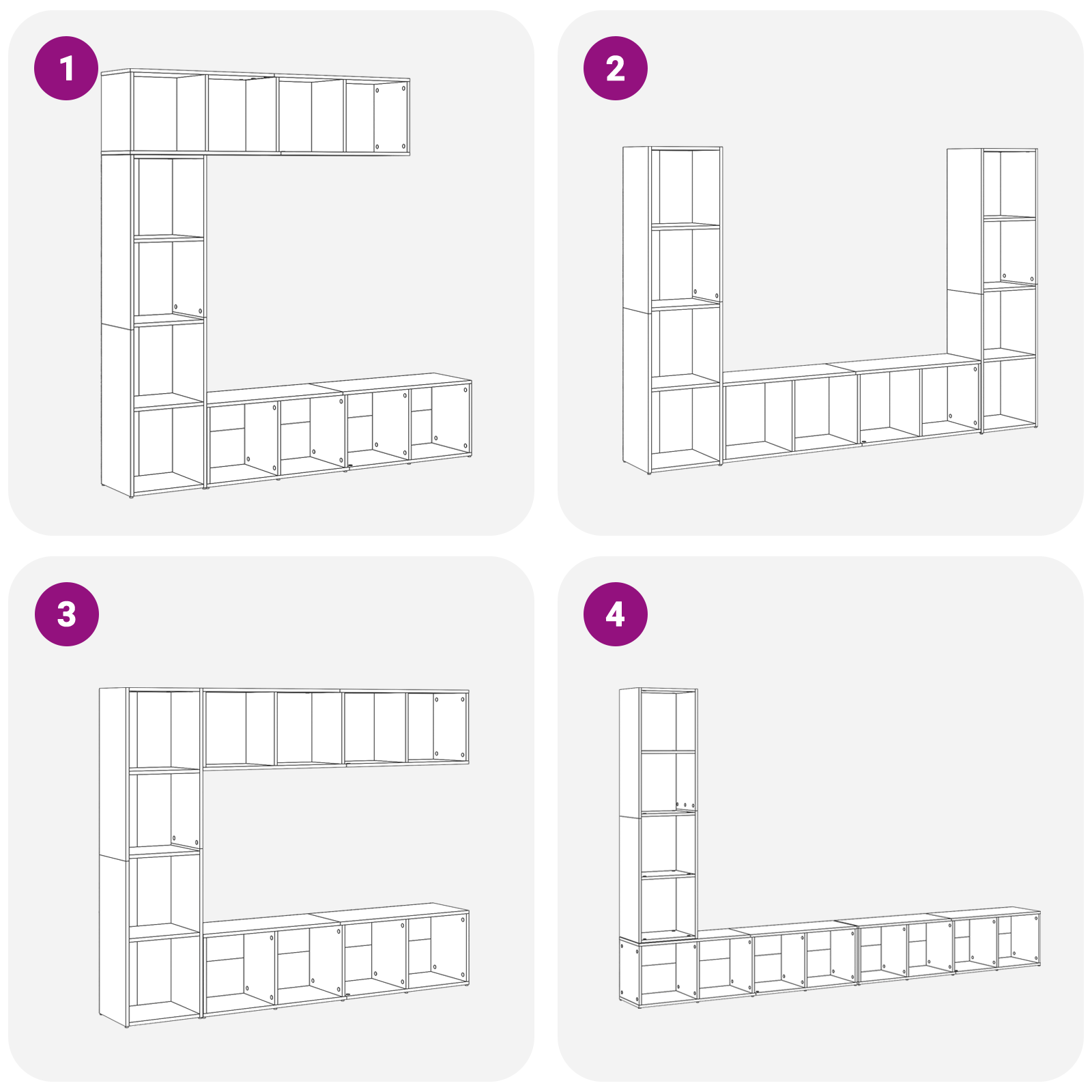 Biblioteci 3 pcs Stejar Negru 36x30x143 cm Lemn prelucrat GartenMobel Dekor