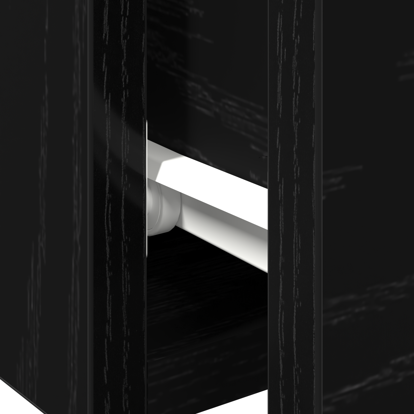 Cabițe 2 piese Stejar negru 68x30x20 cm Lemn prelucrat GartenMobel Dekor