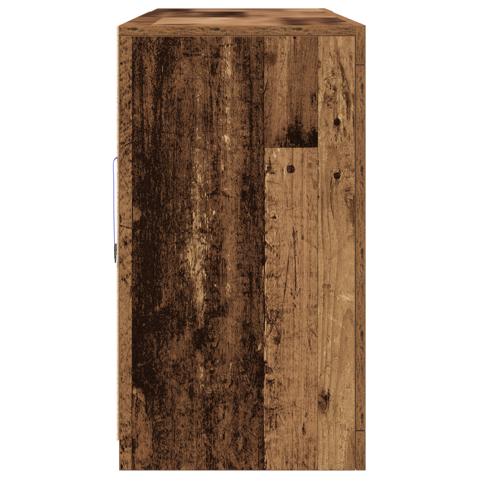 Dulap cu lumini LED Lemn vechi 162x37x67 cm Lemn prelucrat GartenMobel Dekor