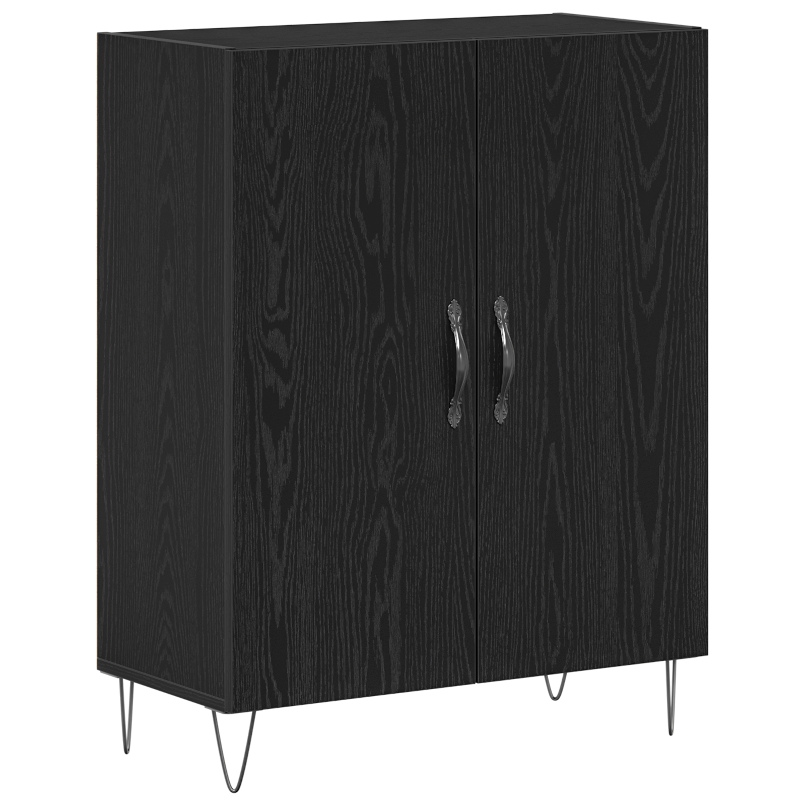 Dulap înalt, stejar negru, 69,5x34x180 cm, lemn prelucrat GartenMobel Dekor