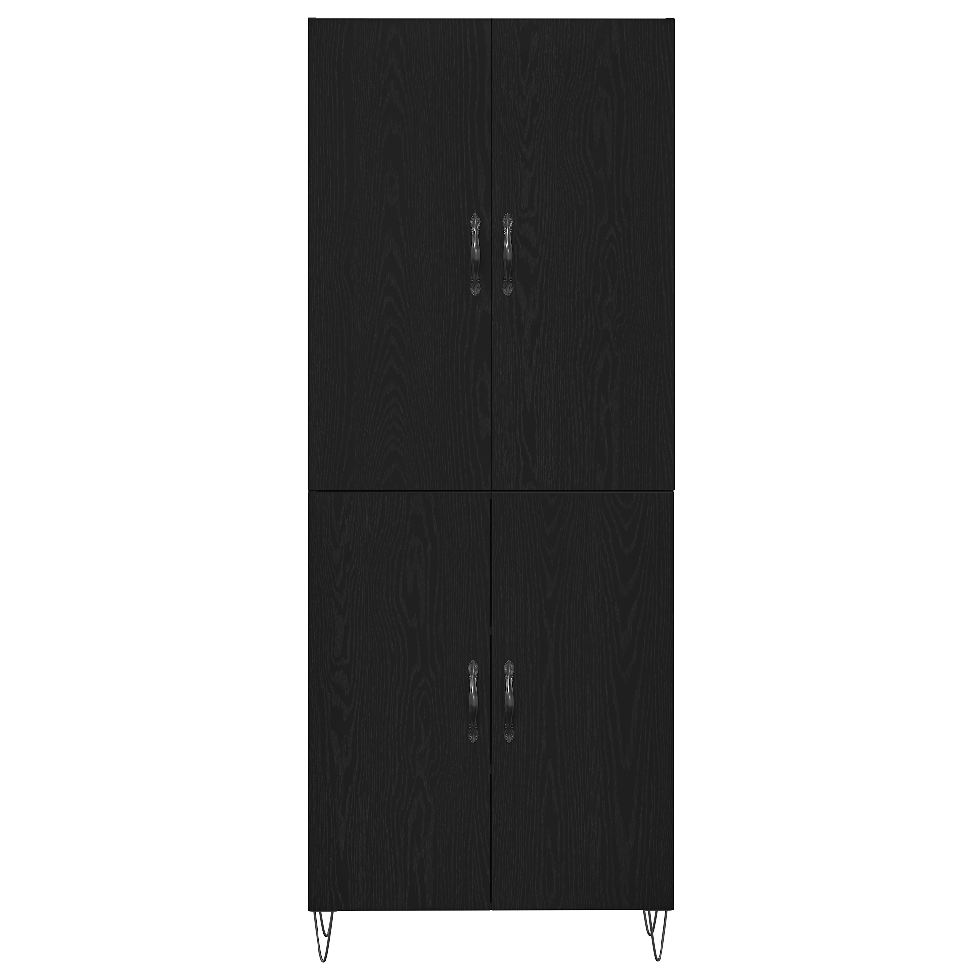 Dulap înalt, stejar negru, 69,5x34x180 cm, lemn prelucrat GartenMobel Dekor
