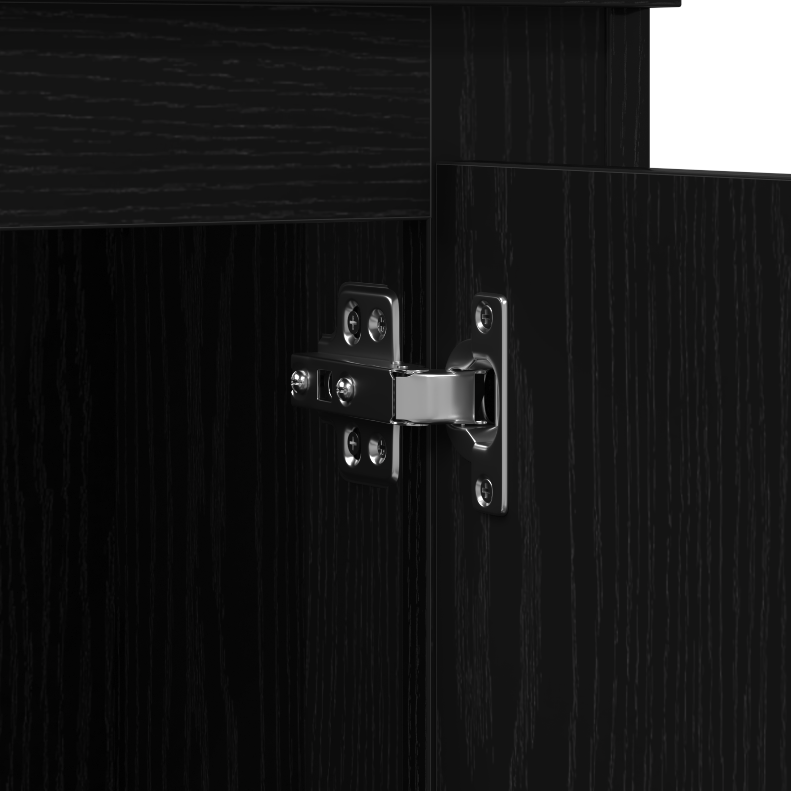 Highboard Negru Stejar 132x35,5x103,5 cm Lemn Prelucrat GartenMobel Dekor