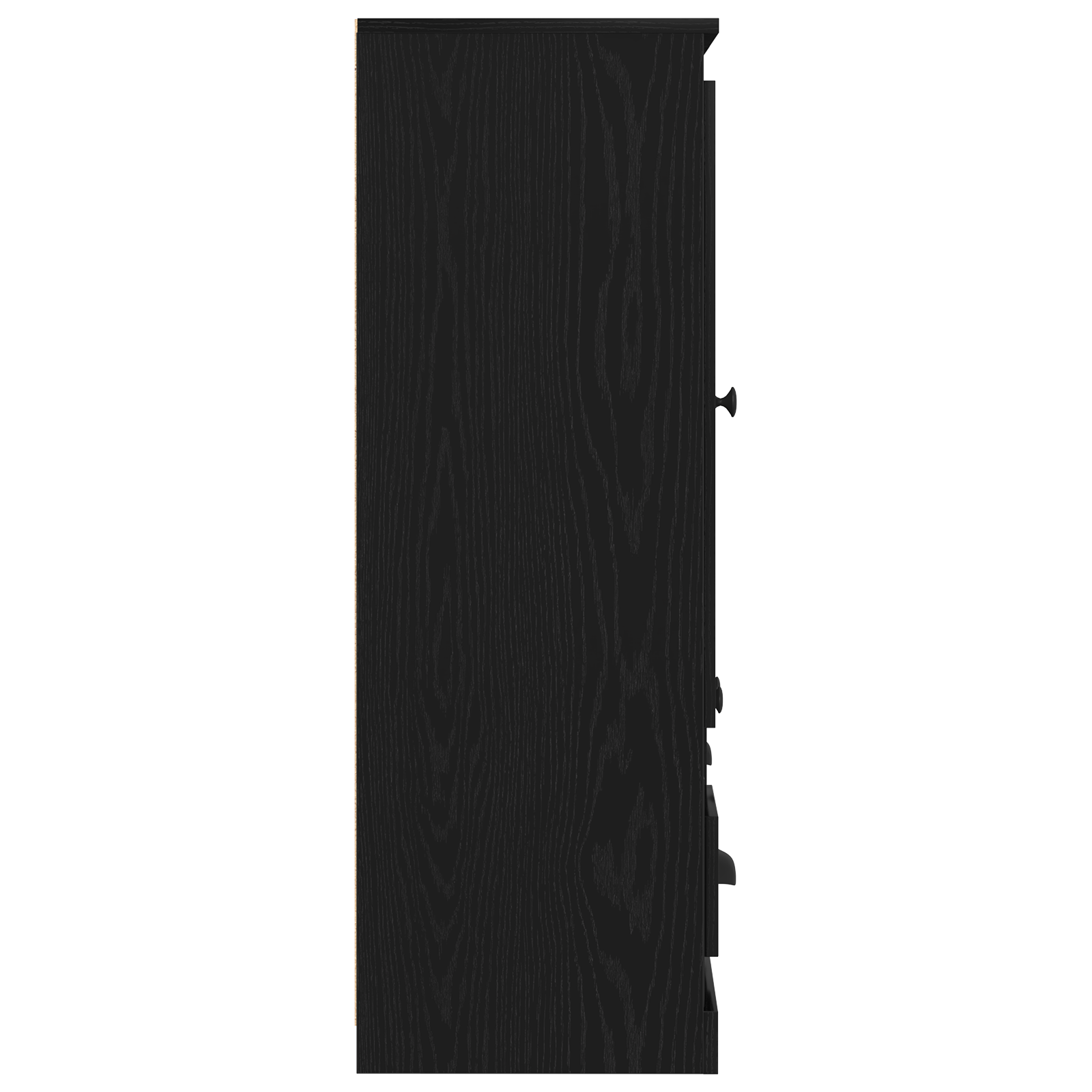 Highboard Negru Stejar 132x35,5x103,5 cm Lemn Prelucrat GartenMobel Dekor