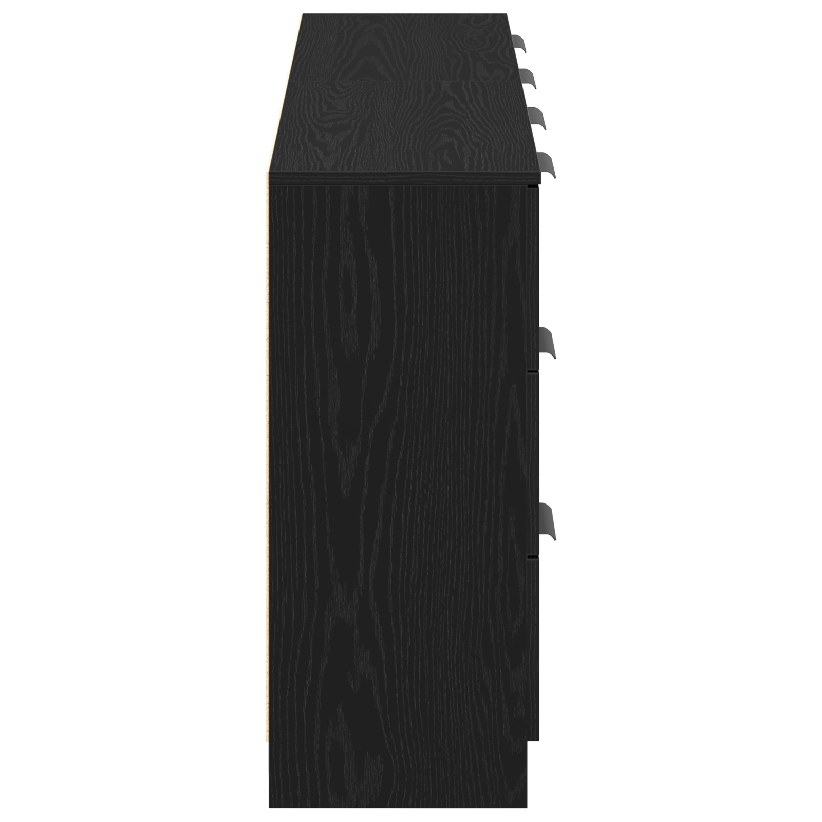 Mese laterale 2 buc Negru Stejar 60x30x70 cm Lemn prelucrat GartenMobel Dekor