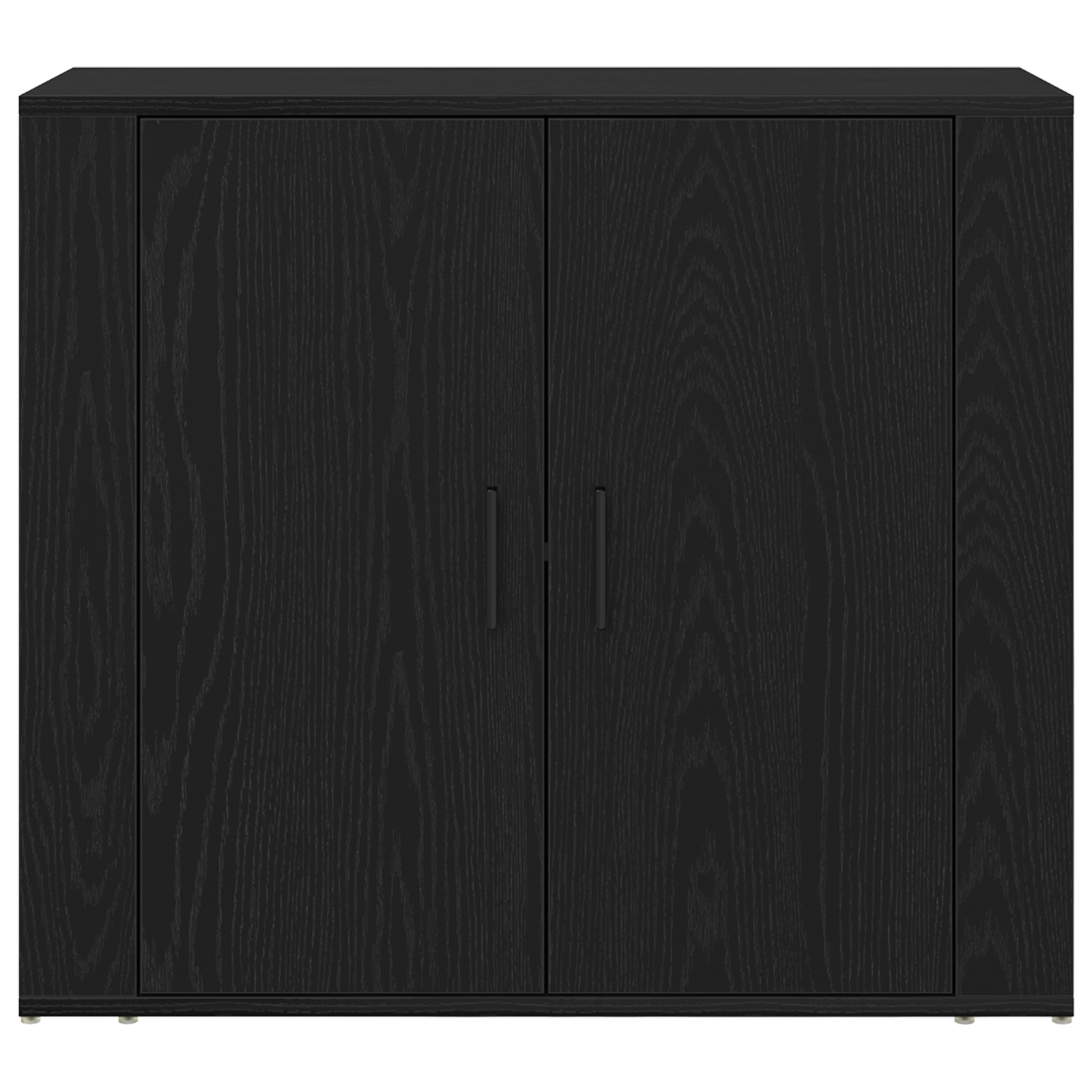 Set 3 sideboarduri Stejar Negru Lemn prelucrat GartenMobel Dekor