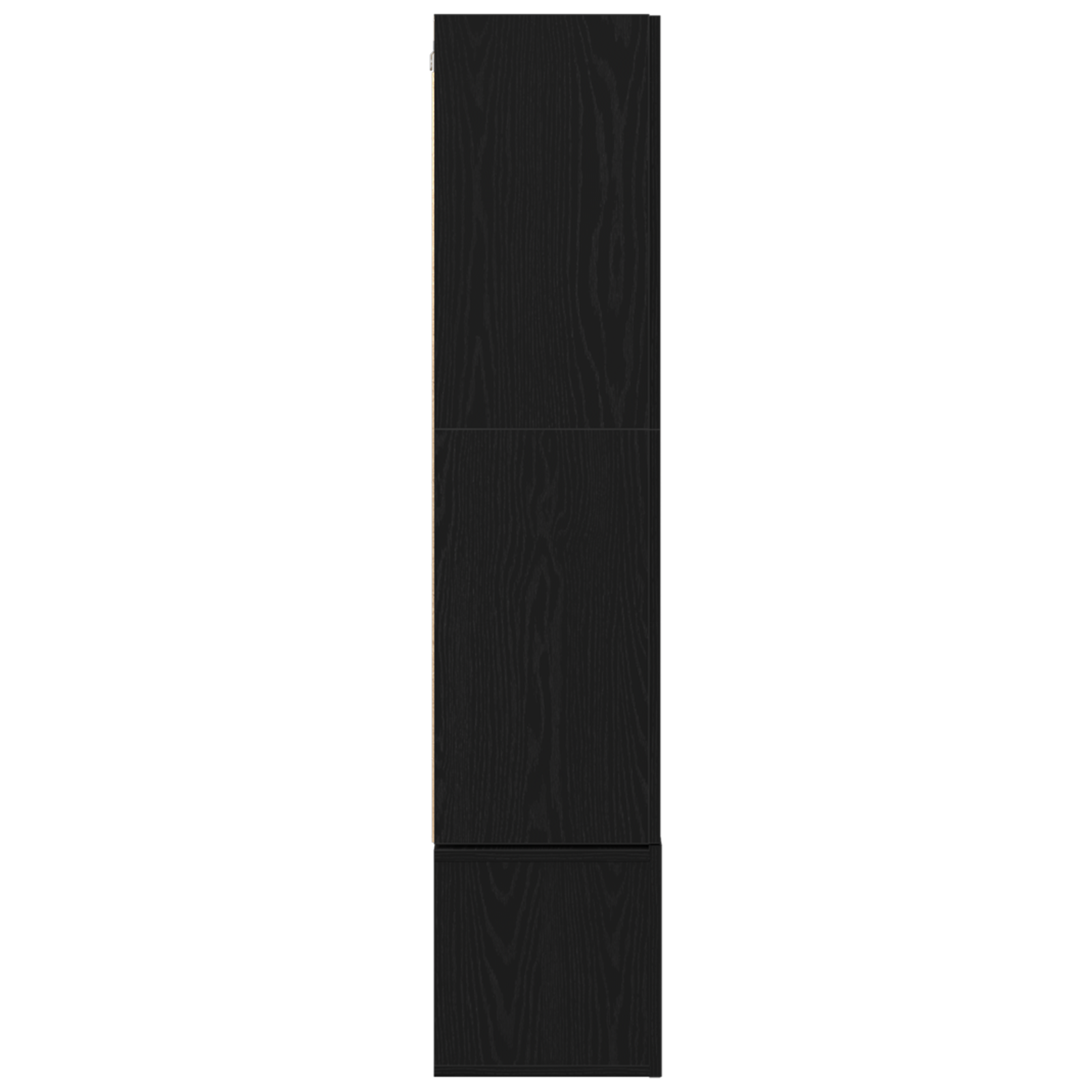 Set de dulap TV 4 piese montat pe perete lemn negru GartenMobel Dekor