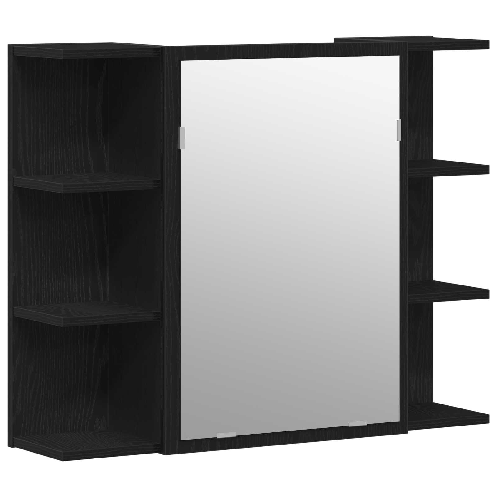 Set de mobilier pentru baie , 3 piese, Stejar negru, Lemn de inginerie GartenMobel Dekor