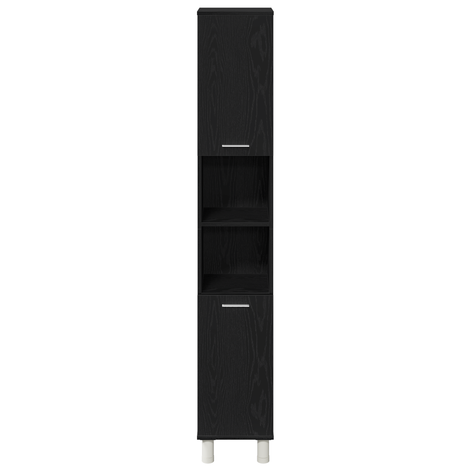Set de mobilier pentru baie , 3 piese, Stejar negru, Lemn de inginerie GartenMobel Dekor