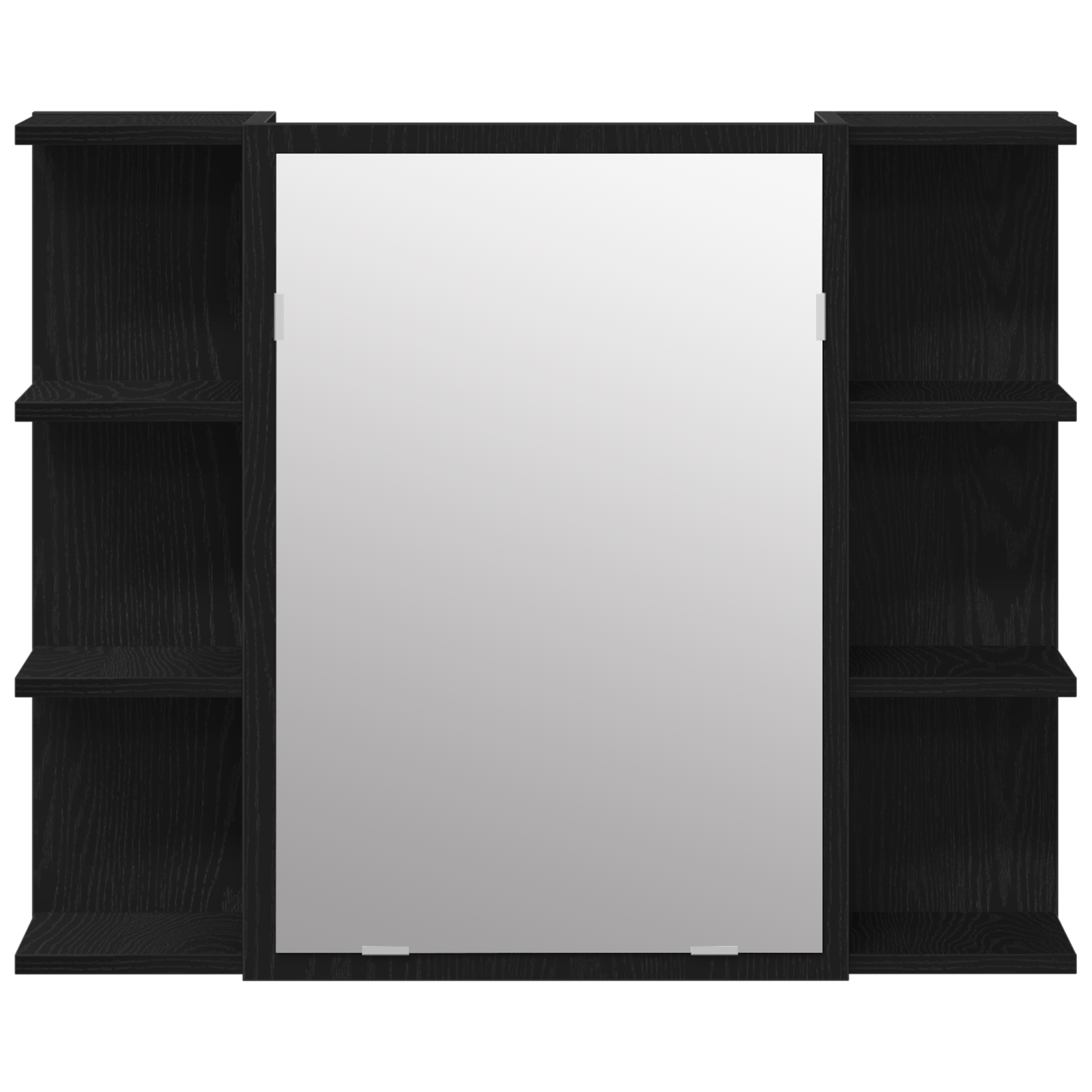 Set de mobilier pentru baie , 3 piese, Stejar negru, Lemn de inginerie GartenMobel Dekor