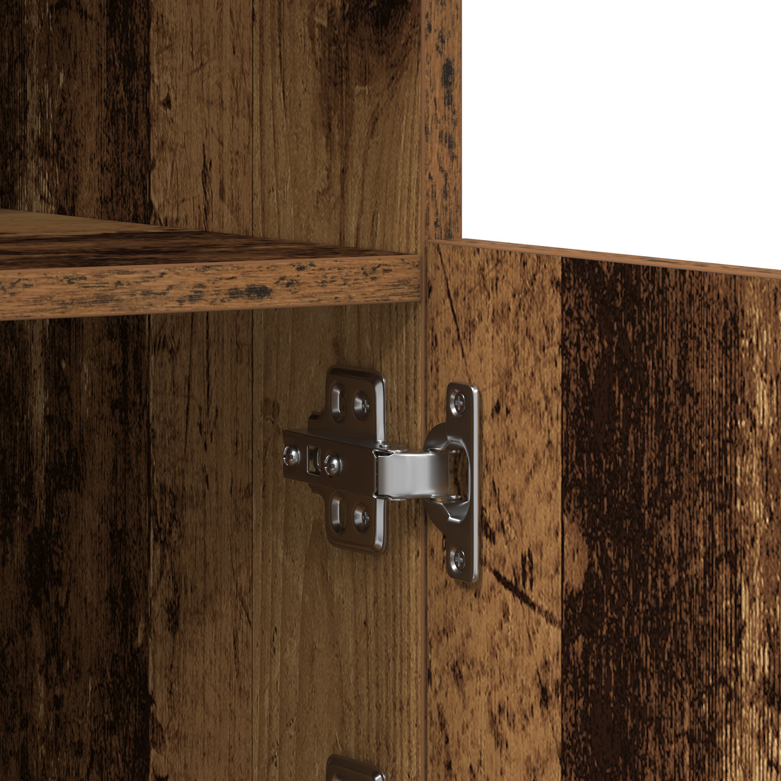 Sideboard cu LED-uri Lemn vechi 162x37x100 cm Lemn prelucrat GartenMobel Dekor