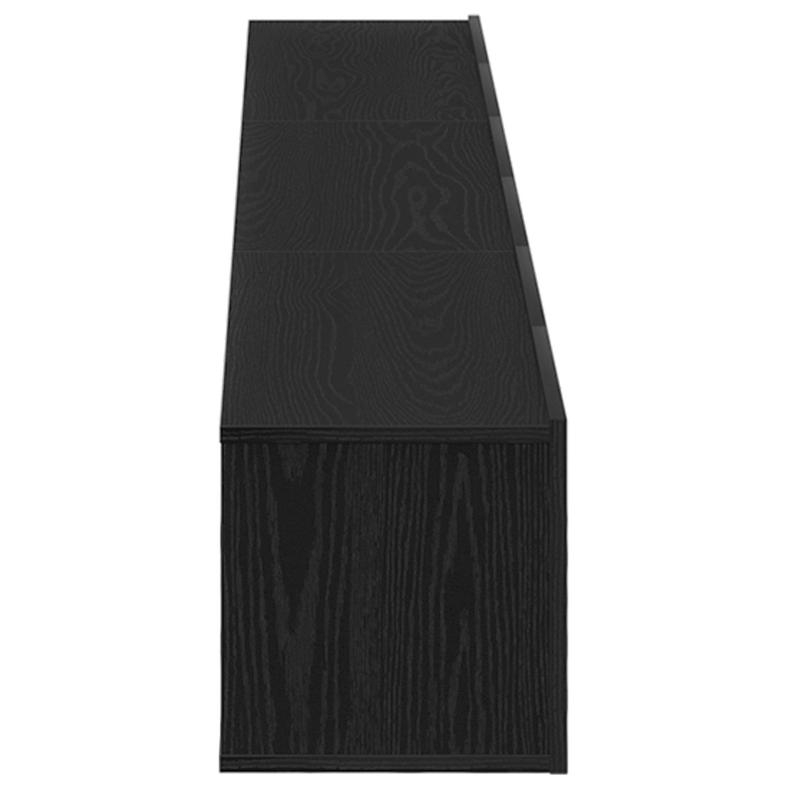 Set de cabinet TV 3 piese  negru din lemn ingineresc GartenMobel Dekor