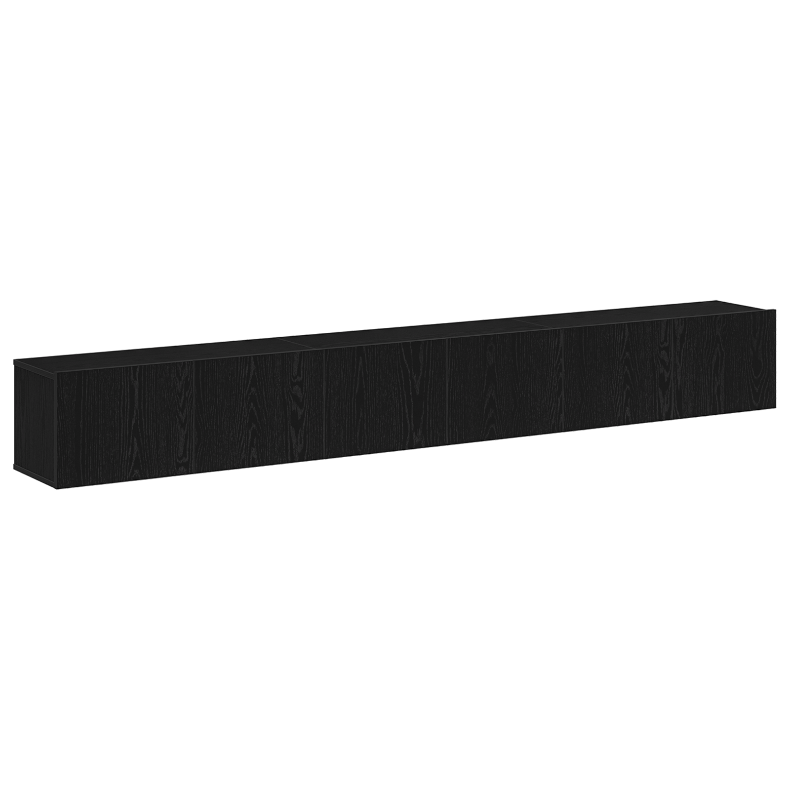 Set de cabinet TV 3 piese  negru din lemn ingineresc GartenMobel Dekor