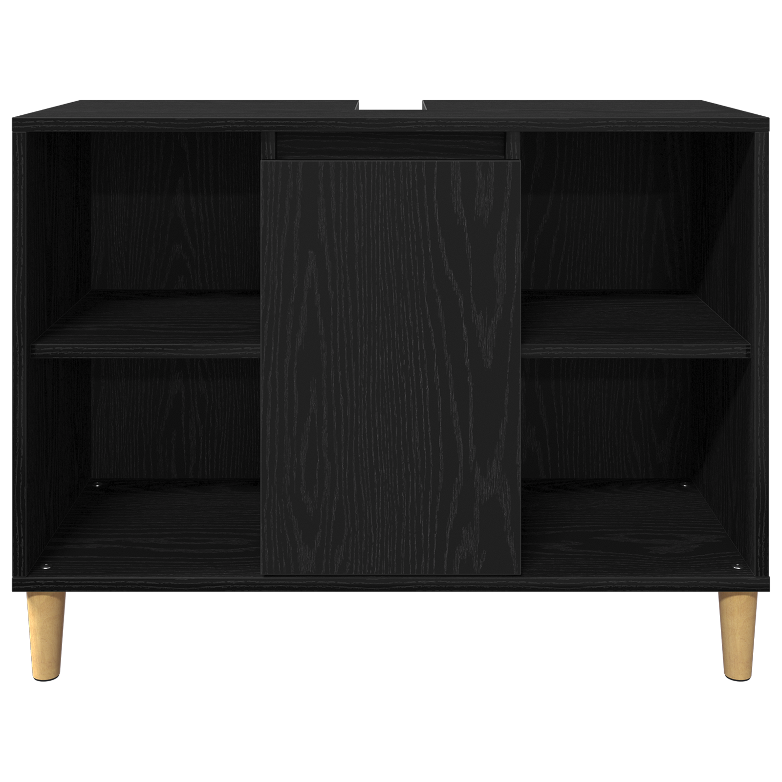 Set mobilier baie  3 piese stejar negru lemn prelucrat GartenMobel Dekor