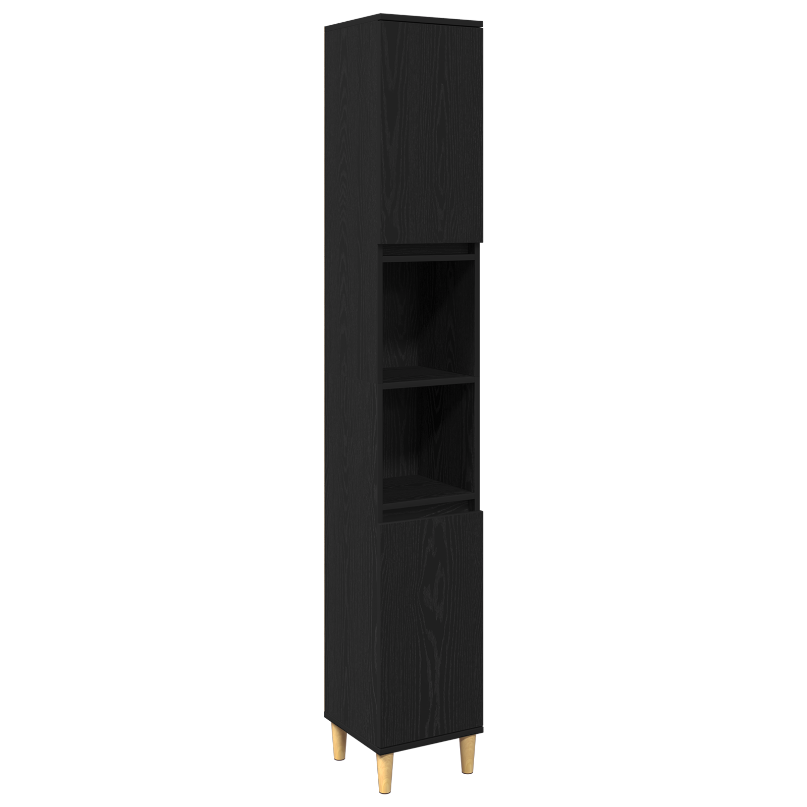 Set mobilier baie  3 piese stejar negru lemn prelucrat GartenMobel Dekor