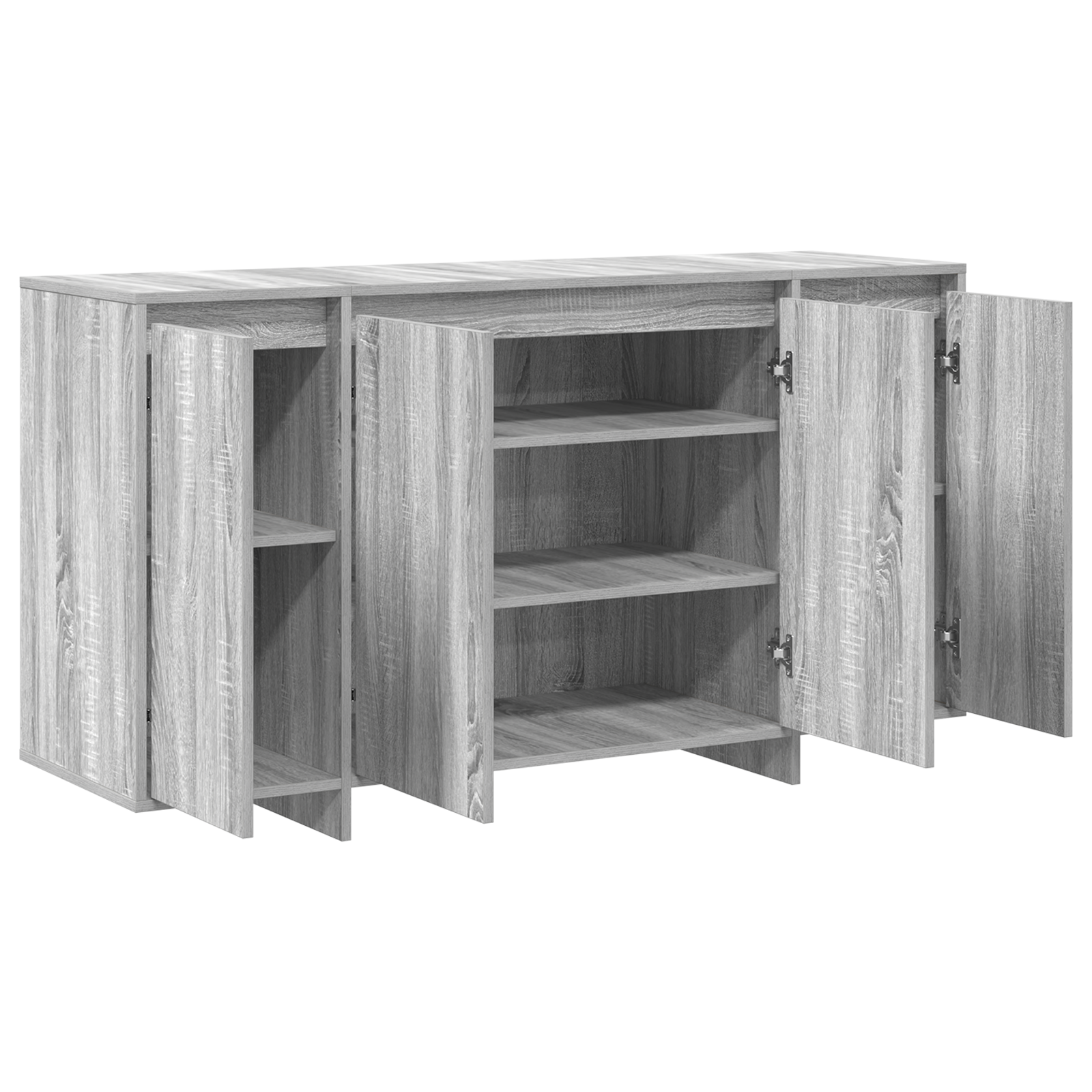 Bufet Gri Gri Sonoma Lemn prelucrat 135 x 41 x 75 cm Bufet Gri GartenMobel Dekor