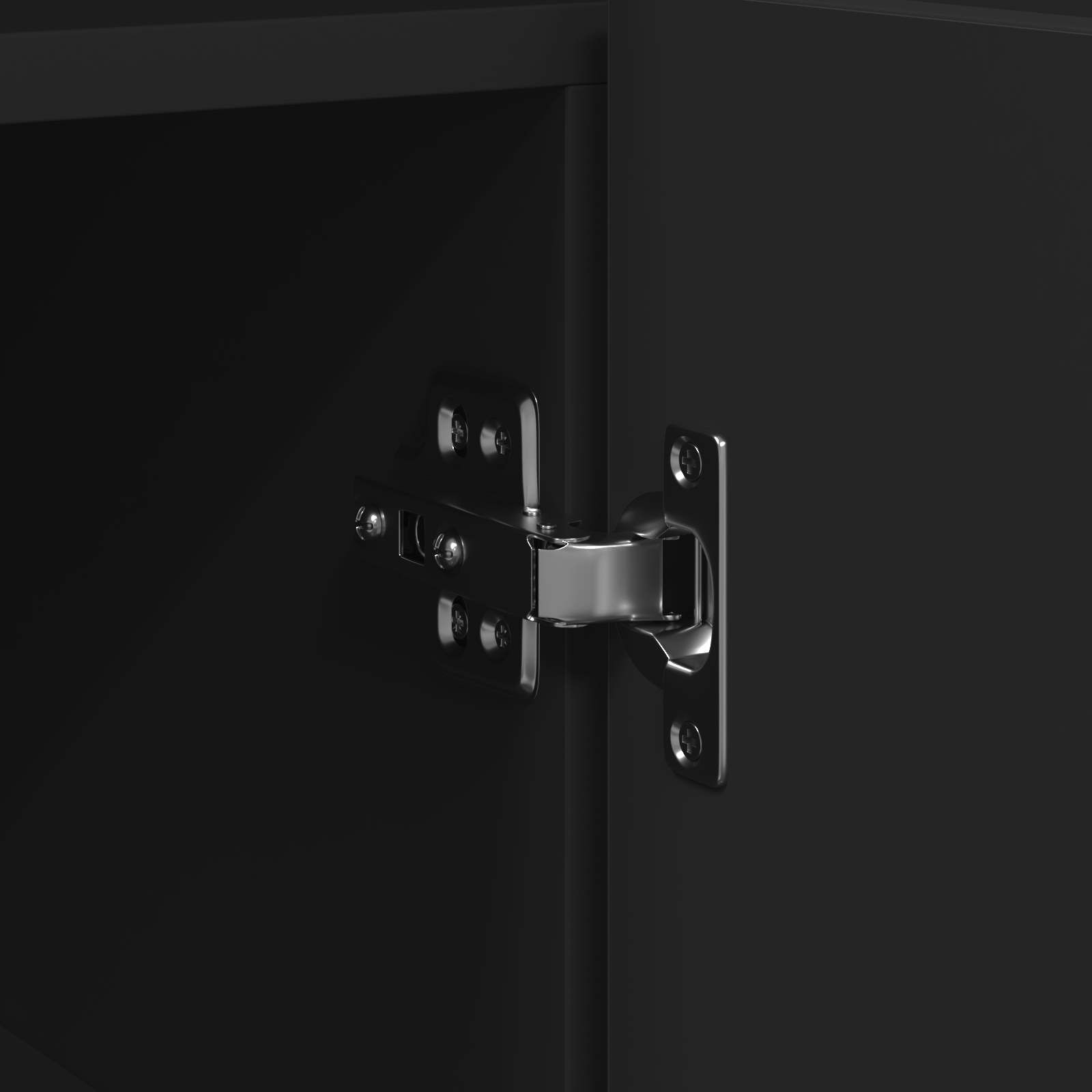 Bufet Negru Lemn Ingineresc 116 x 30 x 75 cm Bufet Rectangular GartenMobel Dekor