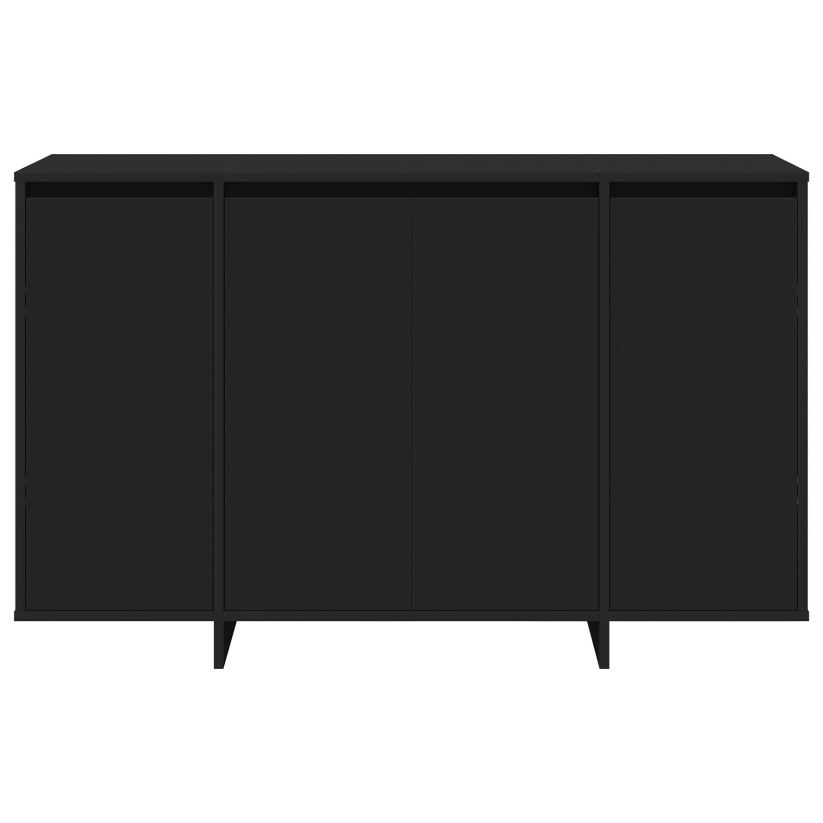 Bufet Negru Negru Lemn prelucrat 120 x 41 x 75 cm Bufet Negru GartenMobel Dekor