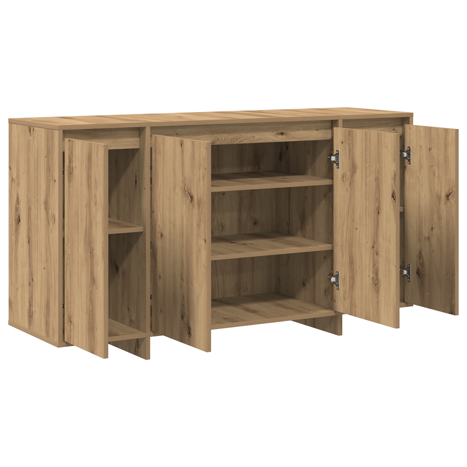 Bufet din Stejar Stejar Artisan Lemn Compozit 135 x 41 x 75 cm GartenMobel Dekor