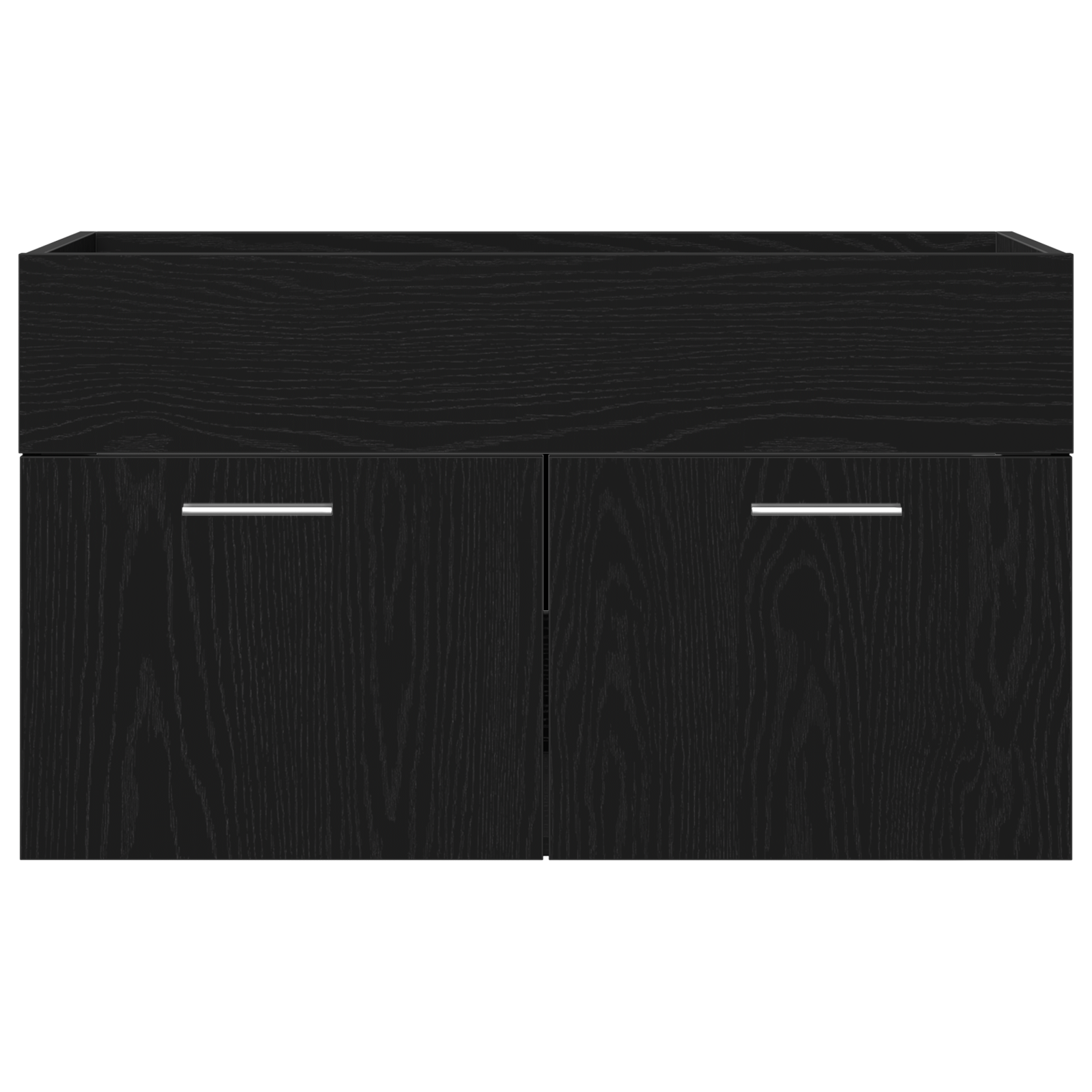 Cabinet de baie cu chiuvetă integrată, Stejar Negru, Lemn Ingineresc GartenMobel Dekor