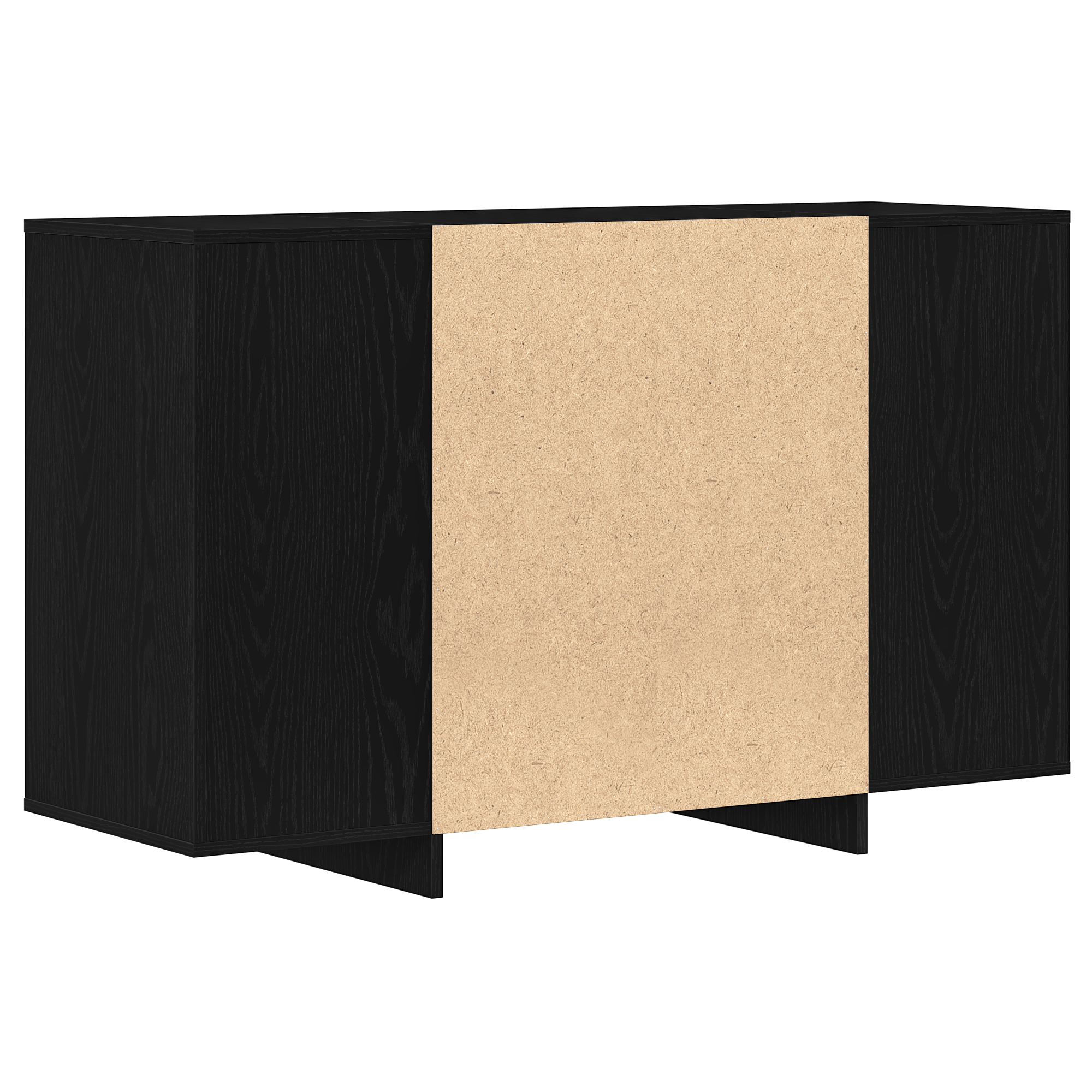 Comodă Negru Stejar 120x41x75 cm Lemn prelucrat GartenMobel Dekor