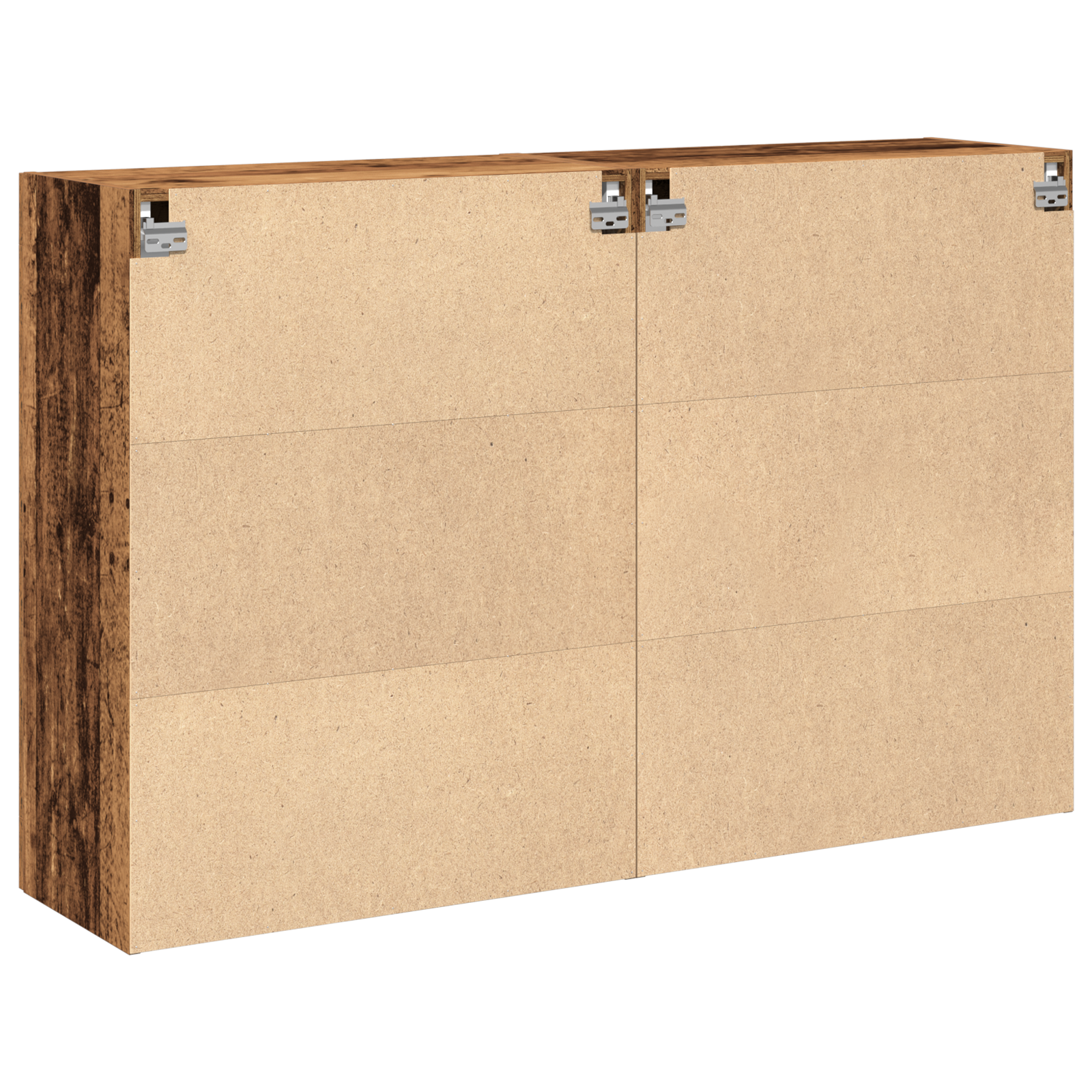Dulapuri Montate pe Perete 2 buc Lemn Vechi 69,5x34x90 cm Lemn Ingineresc GartenMobel Dekor
