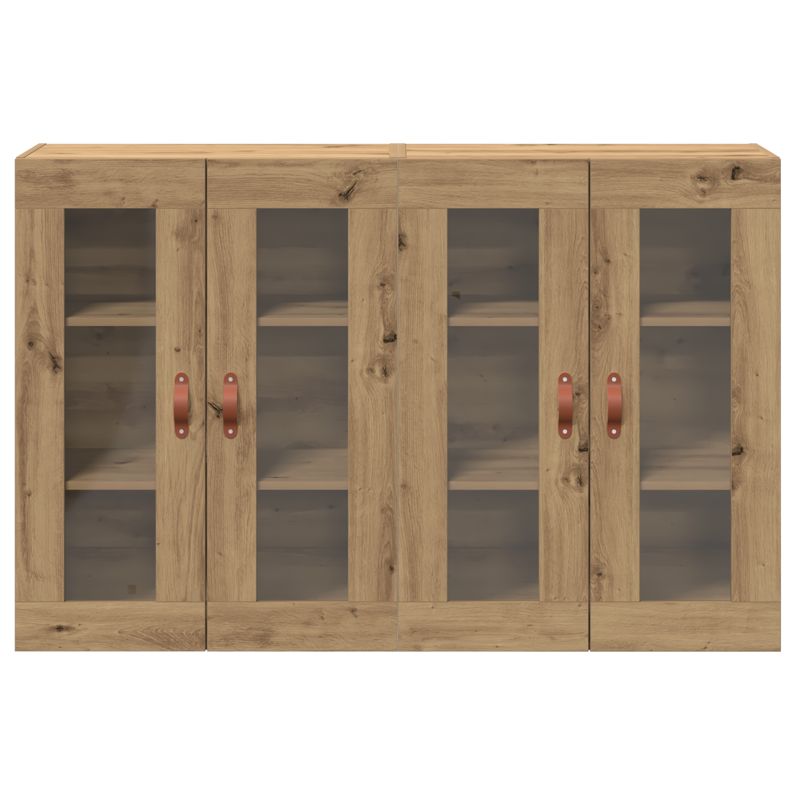 Rame montate pe perete 2 buc Artisan Stejar 69,5x34x90 cm Lemn tehnologic GartenMobel Dekor