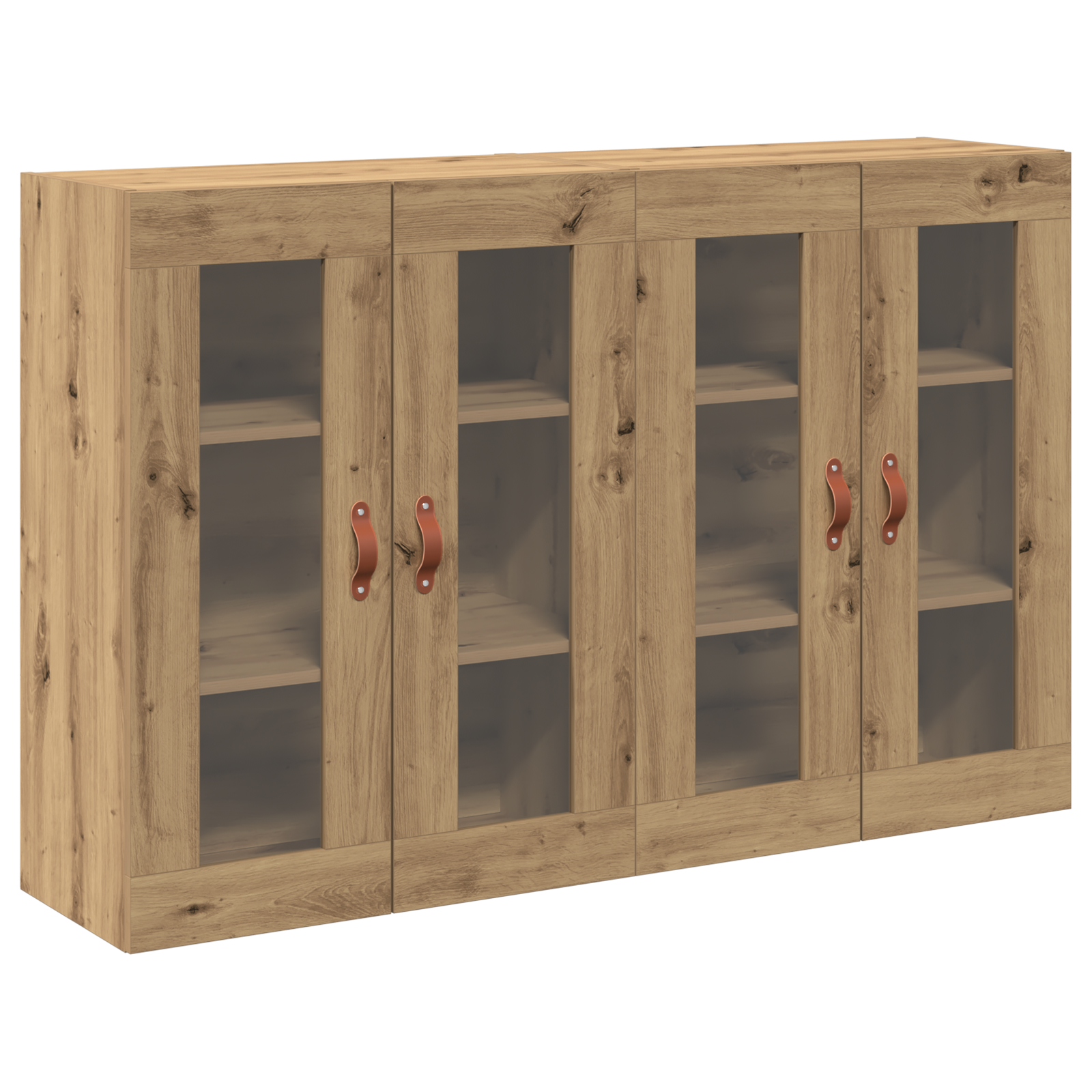 Rame montate pe perete 2 buc Artisan Stejar 69,5x34x90 cm Lemn tehnologic GartenMobel Dekor