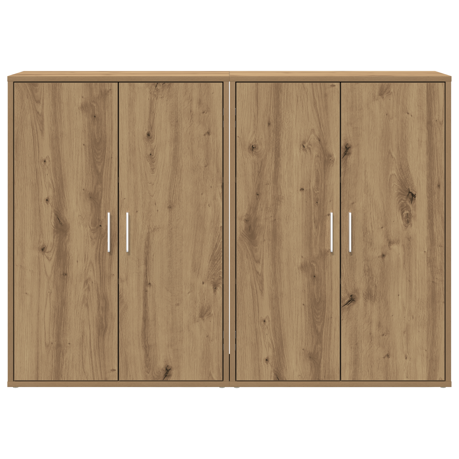 Sideboard-uri 2 buc stejar artizanal 60x31x84 cm Lemn ingineresc GartenMobel Dekor
