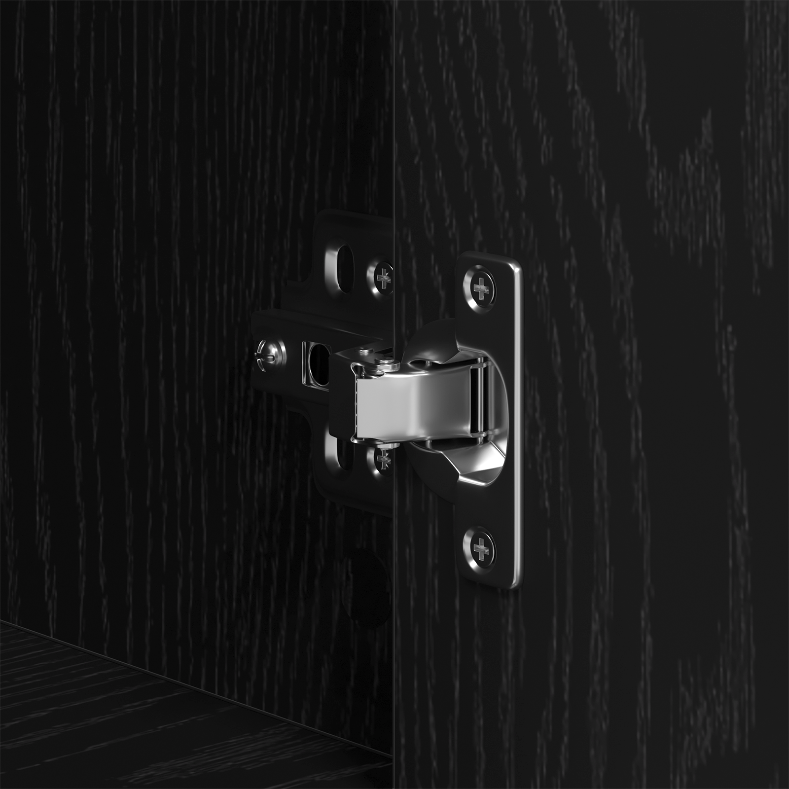Highboard Negru Stejar 80x33x150 cm Lemn Prelucrat GartenMobel Dekor