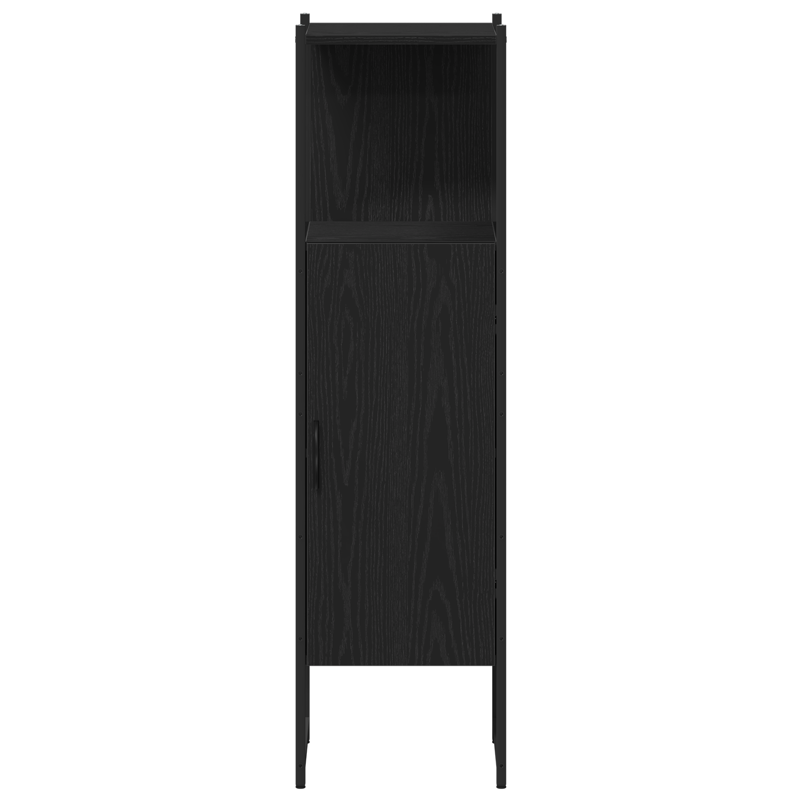 Set de mobilier pentru baie 3 piese stejar negru lemn compus GartenMobel Dekor
