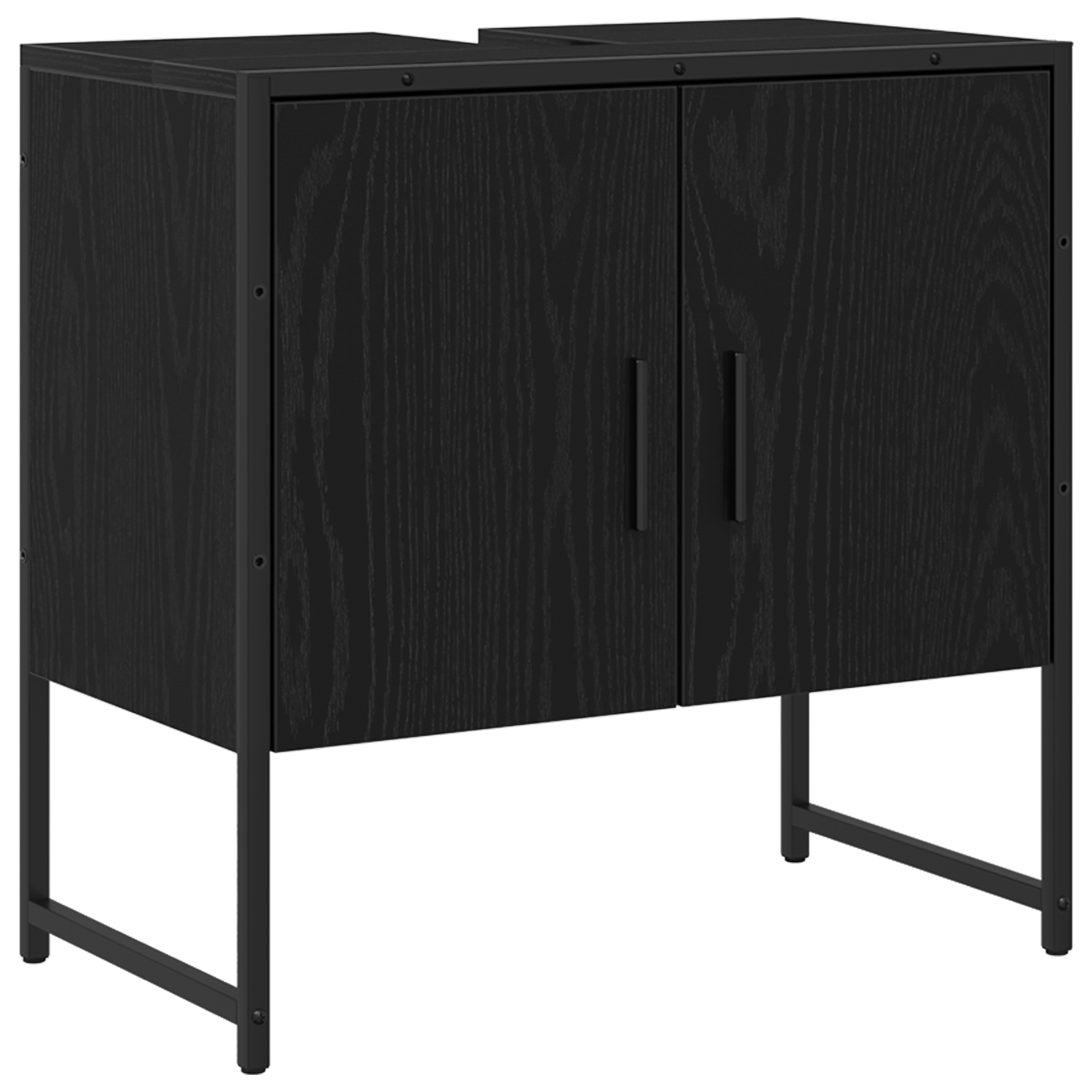 Set 4 piese mobilier baie Stejar negru Lemn prelucrat GartenMobel Dekor