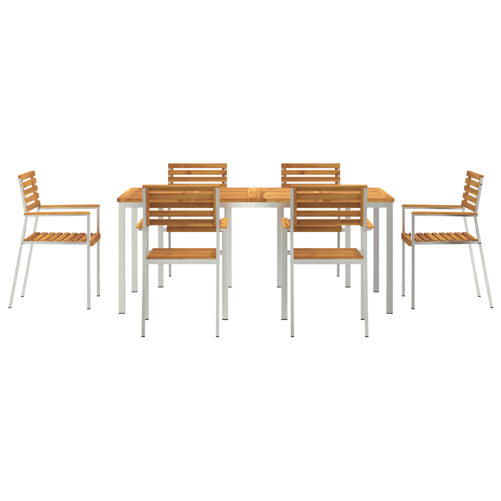 Set Dining Grădină  cu 7 Piese din Lemn Solid de Acacia GartenMobel Dekor
