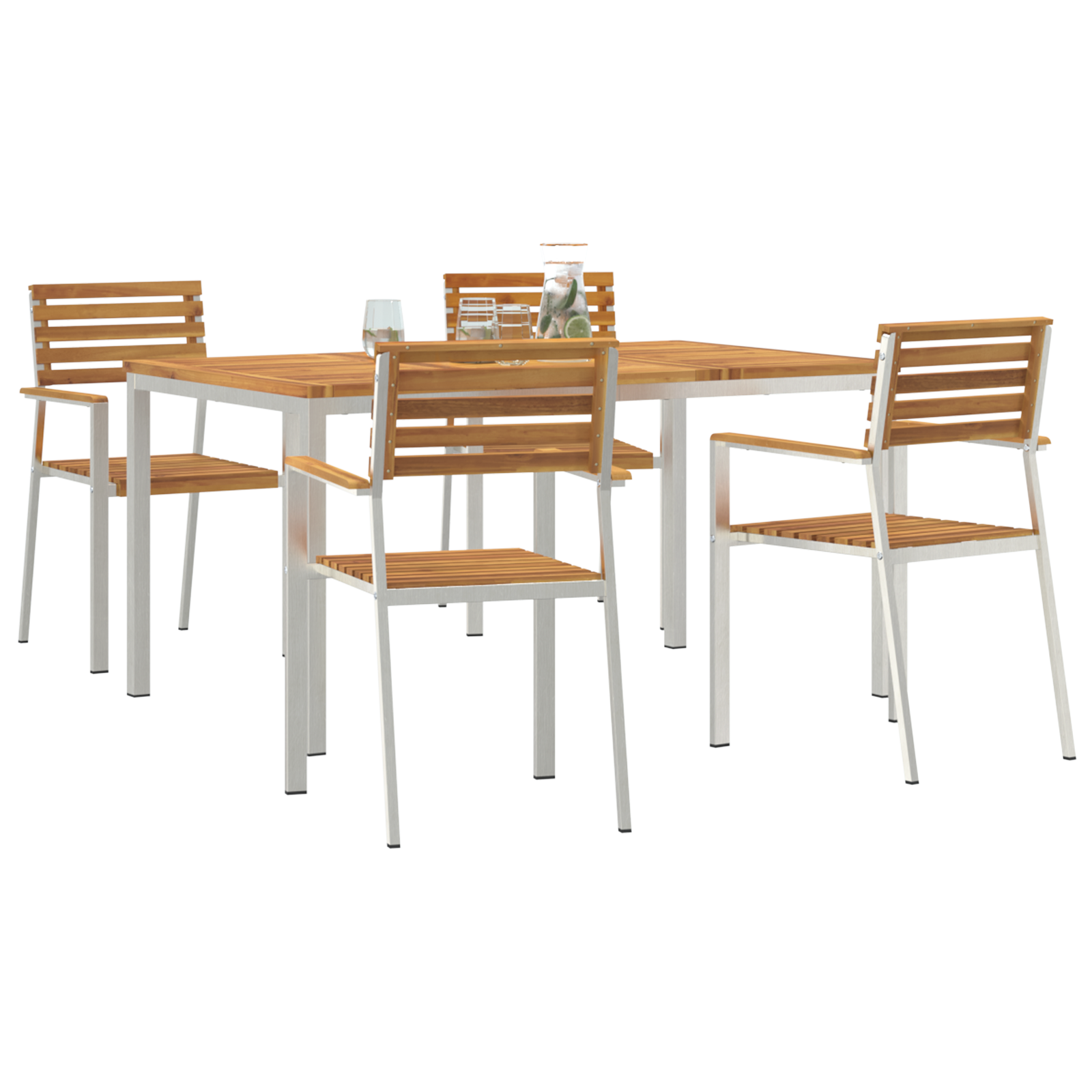 Set de Masă pentru Grădină  5 Piese Lemn Masiv de Acacia GartenMobel Dekor