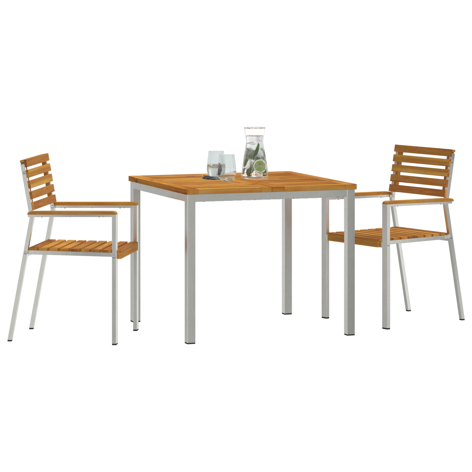Set de dining pentru grădină  de 3 piese din lemn solid de acacia GartenMobel Dekor