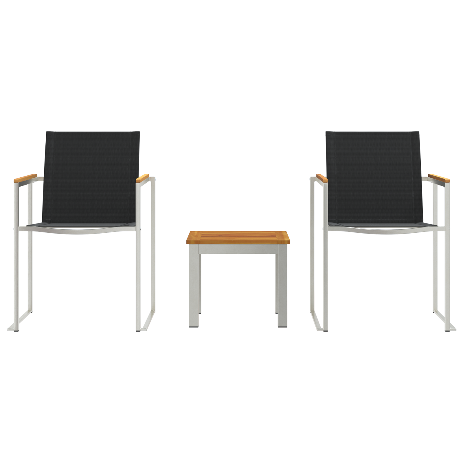 Set scaune masă 2 pcs Gri 60x56x85 cm Lemn acacia GartenMobel Dekor