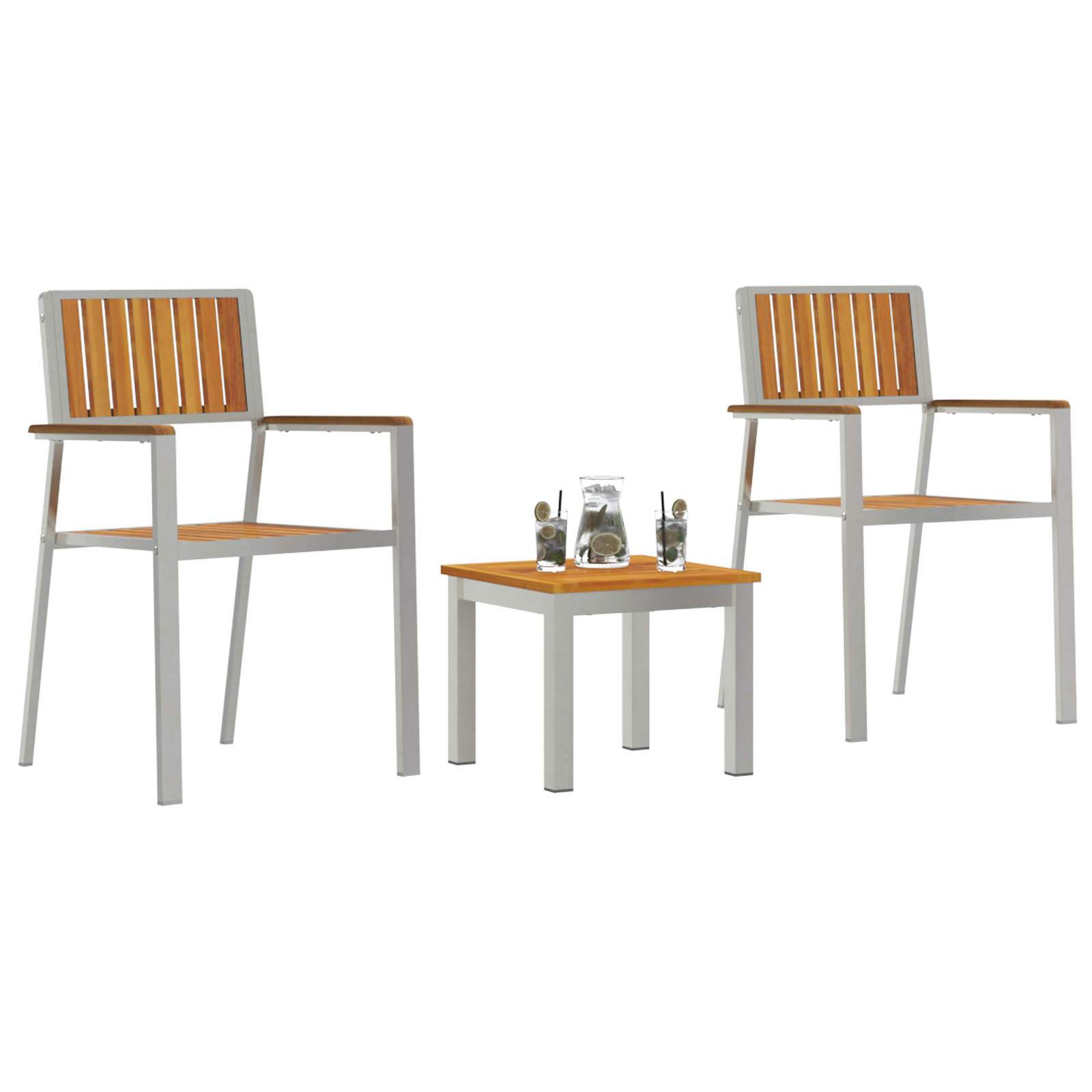 Set Grădină  3 Piese Lemn Solid de Acacia GartenMobel Dekor