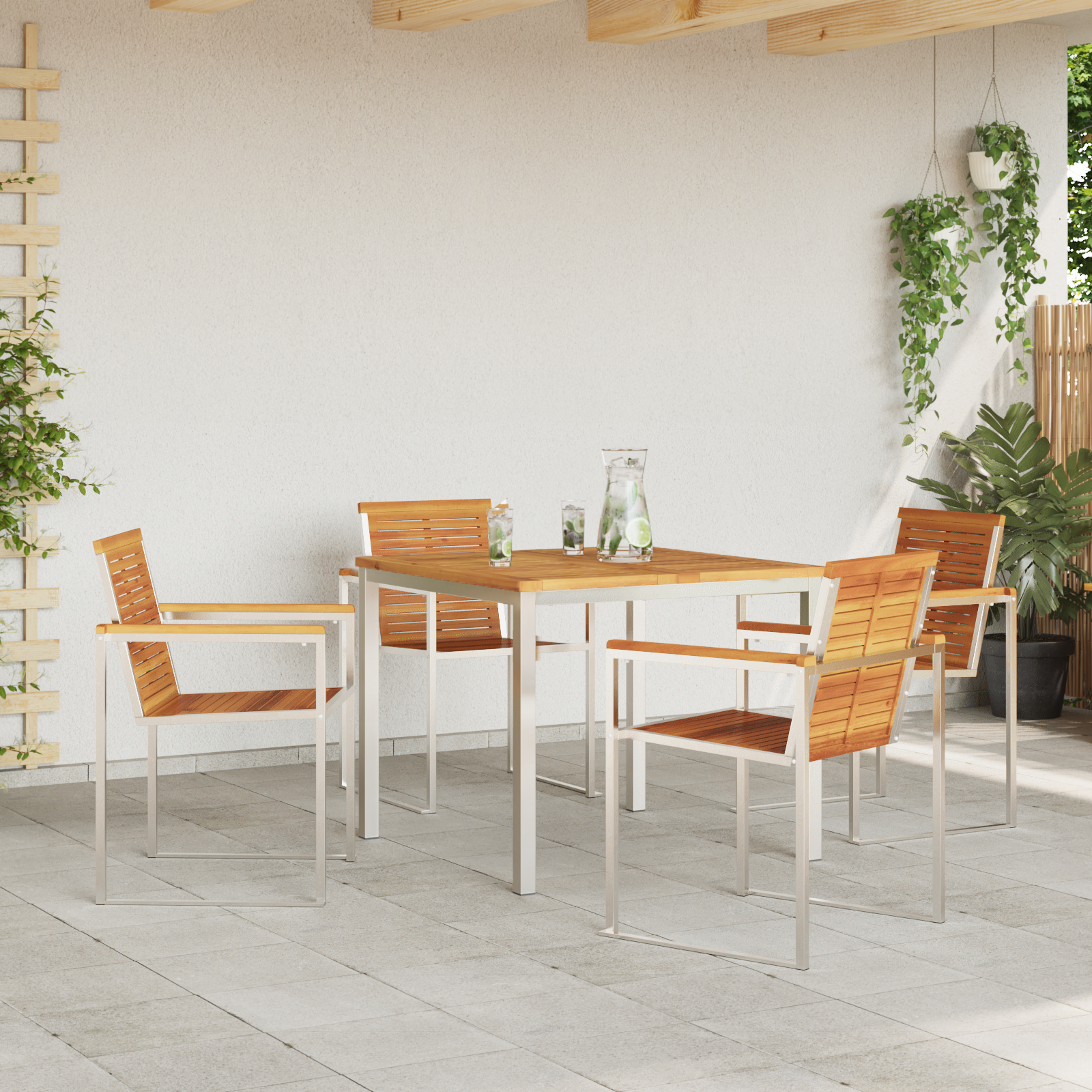 Set Masă Grădină  5 Piese Lemn Acacia GartenMobel Dekor