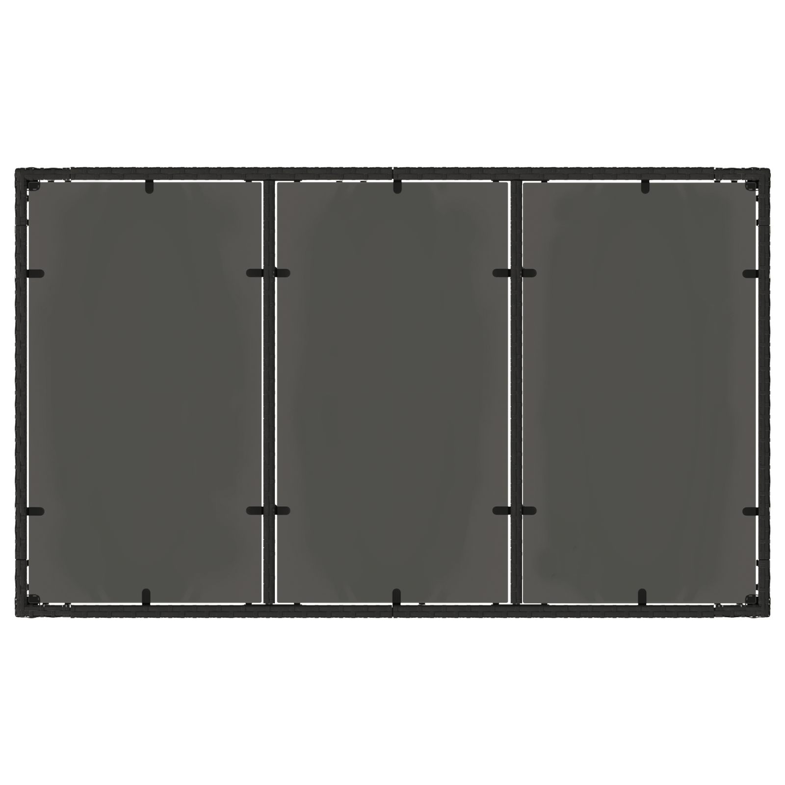 Set de Dining pentru Grădină din 7 Piese cu Perne Poliratan Negru GartenMobel Dekor