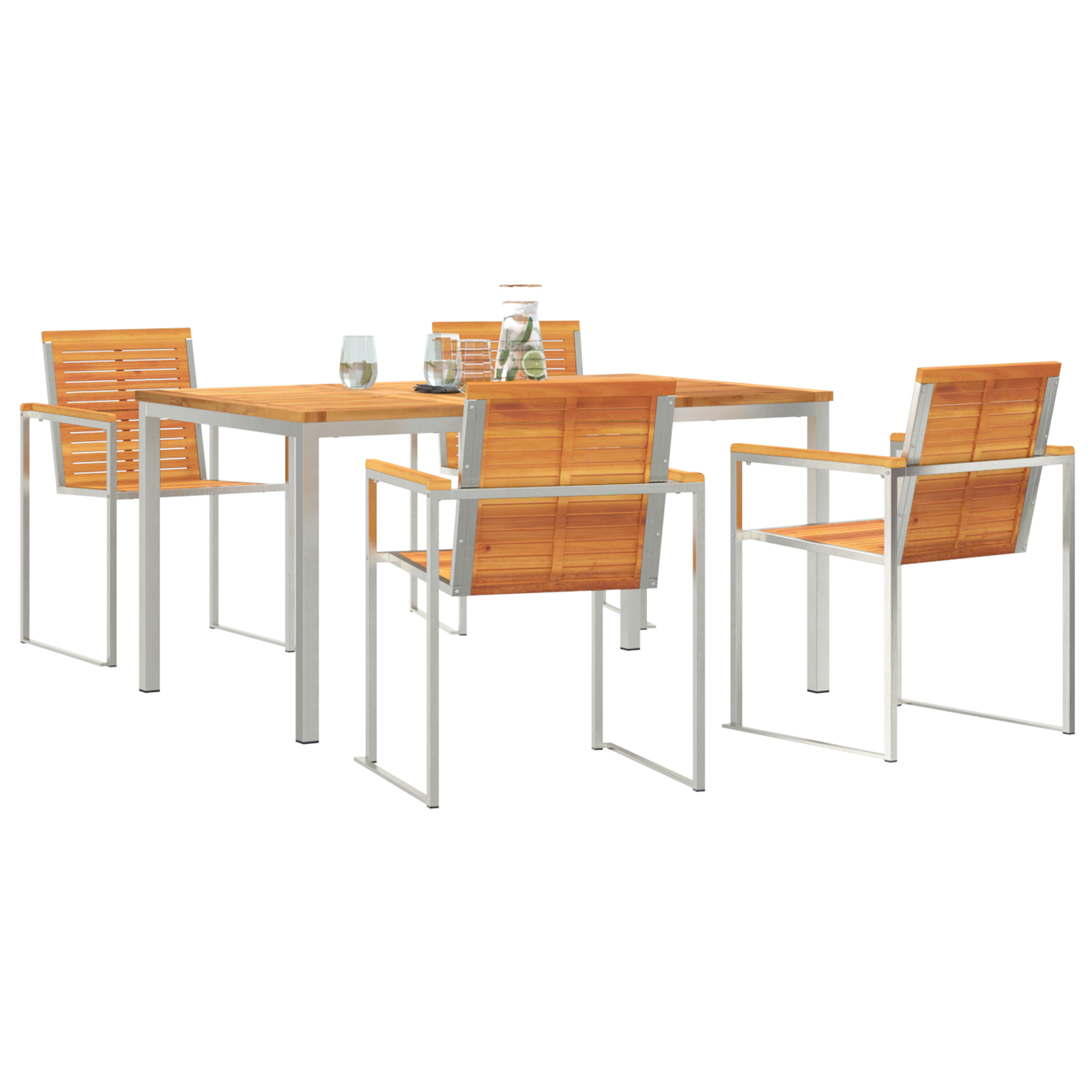 Set de Masă pentru Grădină  5 Piese Lemn Solid de Acacia GartenMobel Dekor