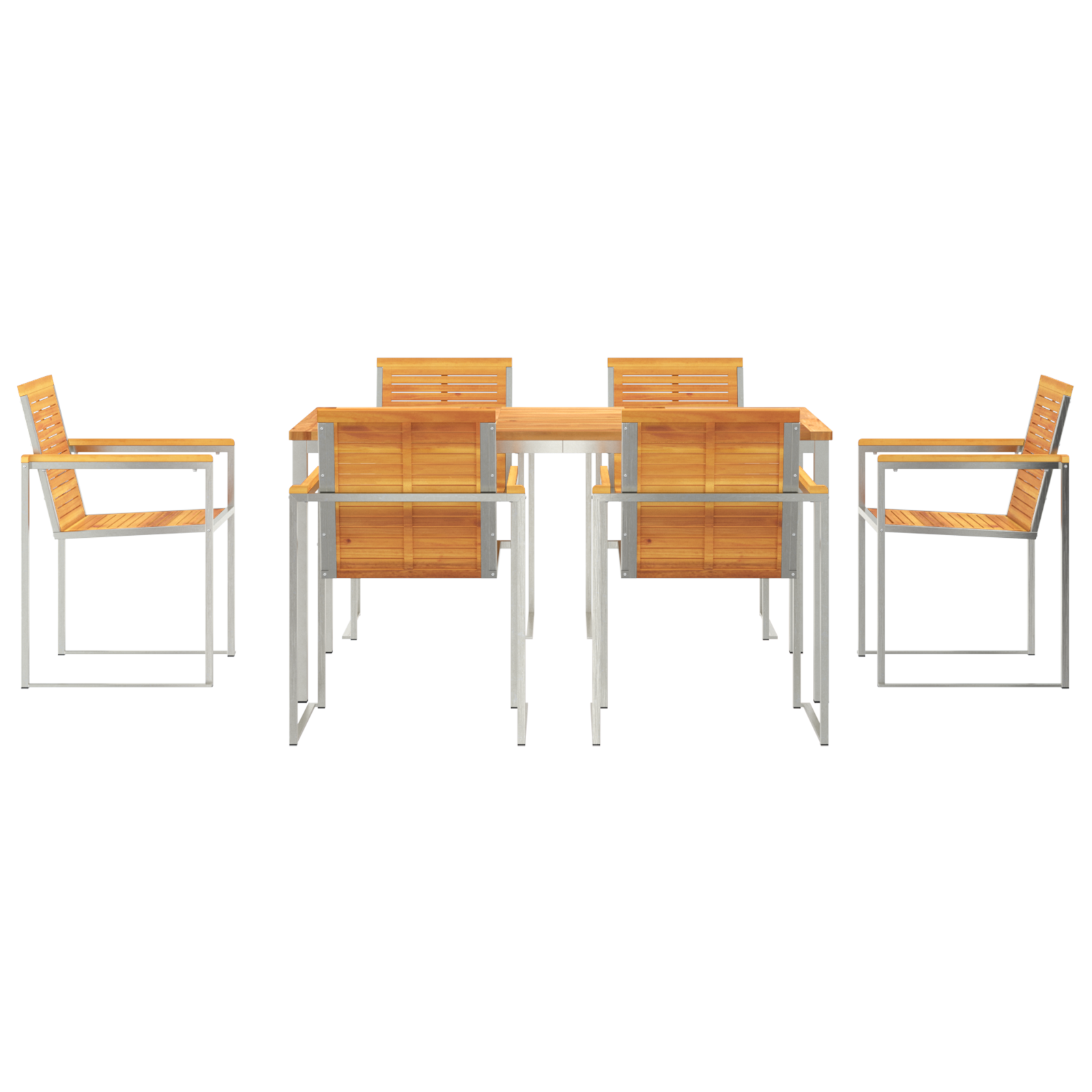 Set de dining pentru grădină  cu 7 piese din lemn masiv de acacia GartenMobel Dekor