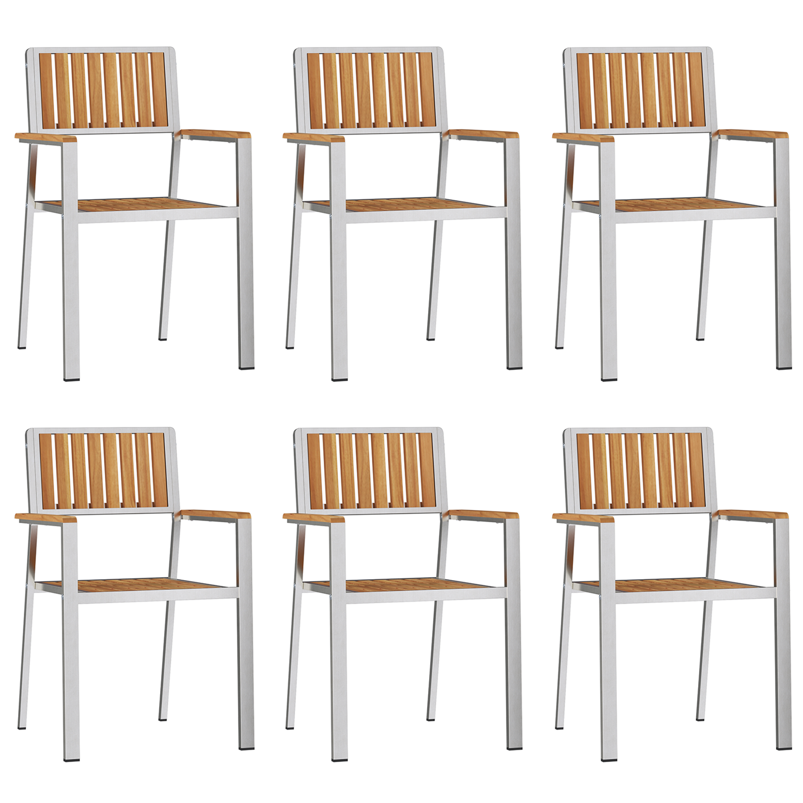 Set de masă pentru grădină  cu 7 piese din lemn solid de tec GartenMobel Dekor